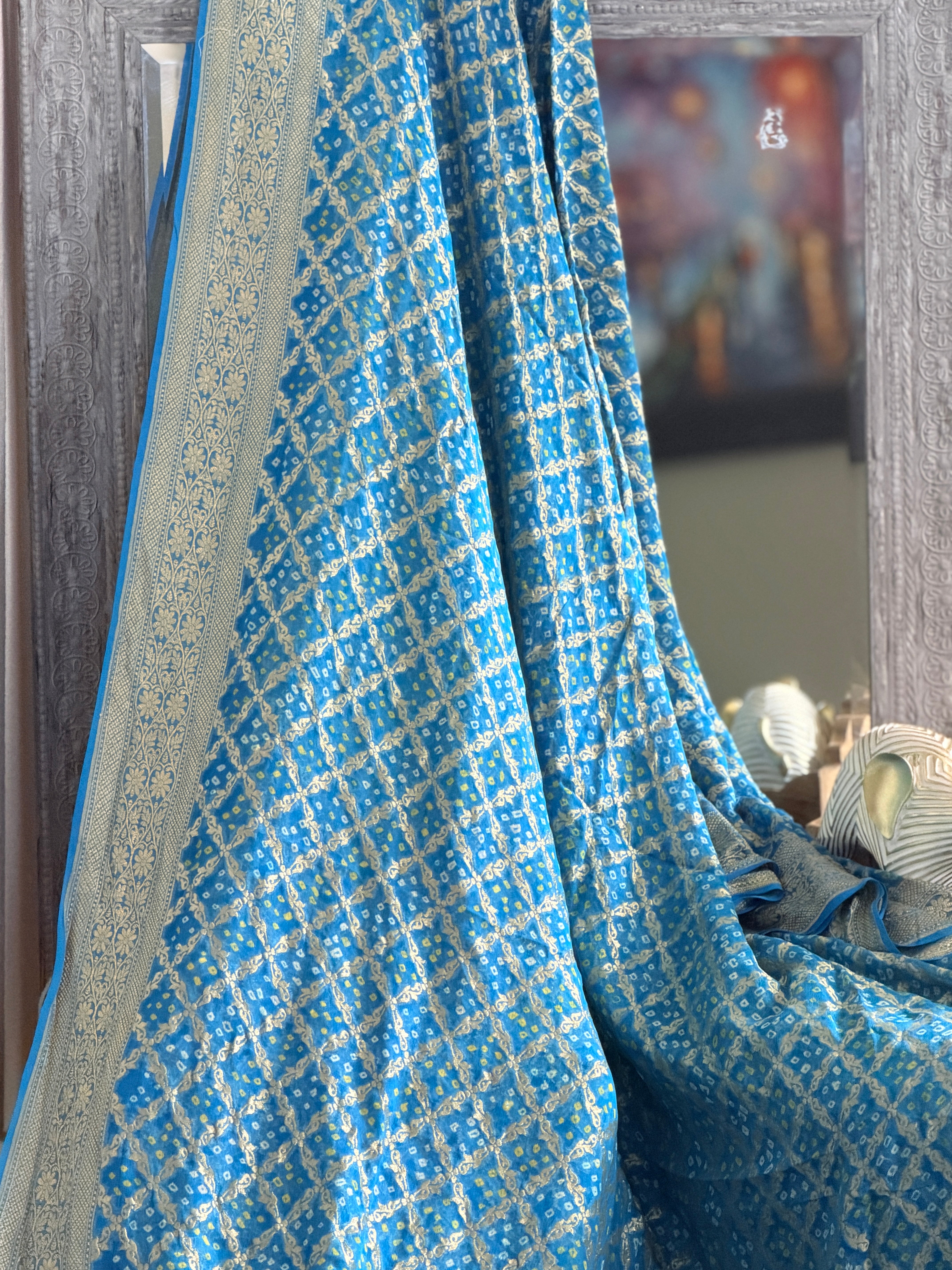 Banarasi Bandhani Saree