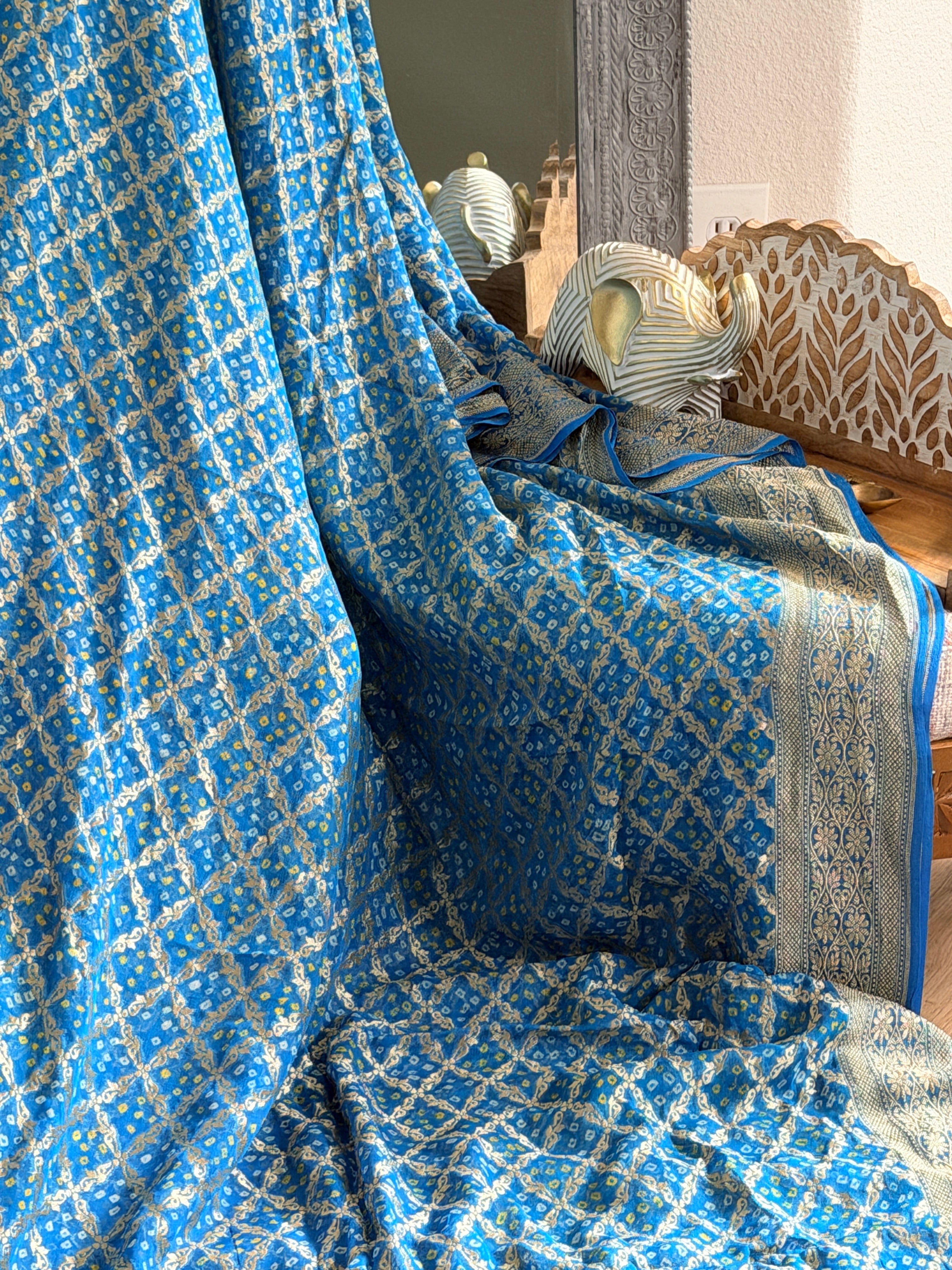 Banarasi Bandhani Saree