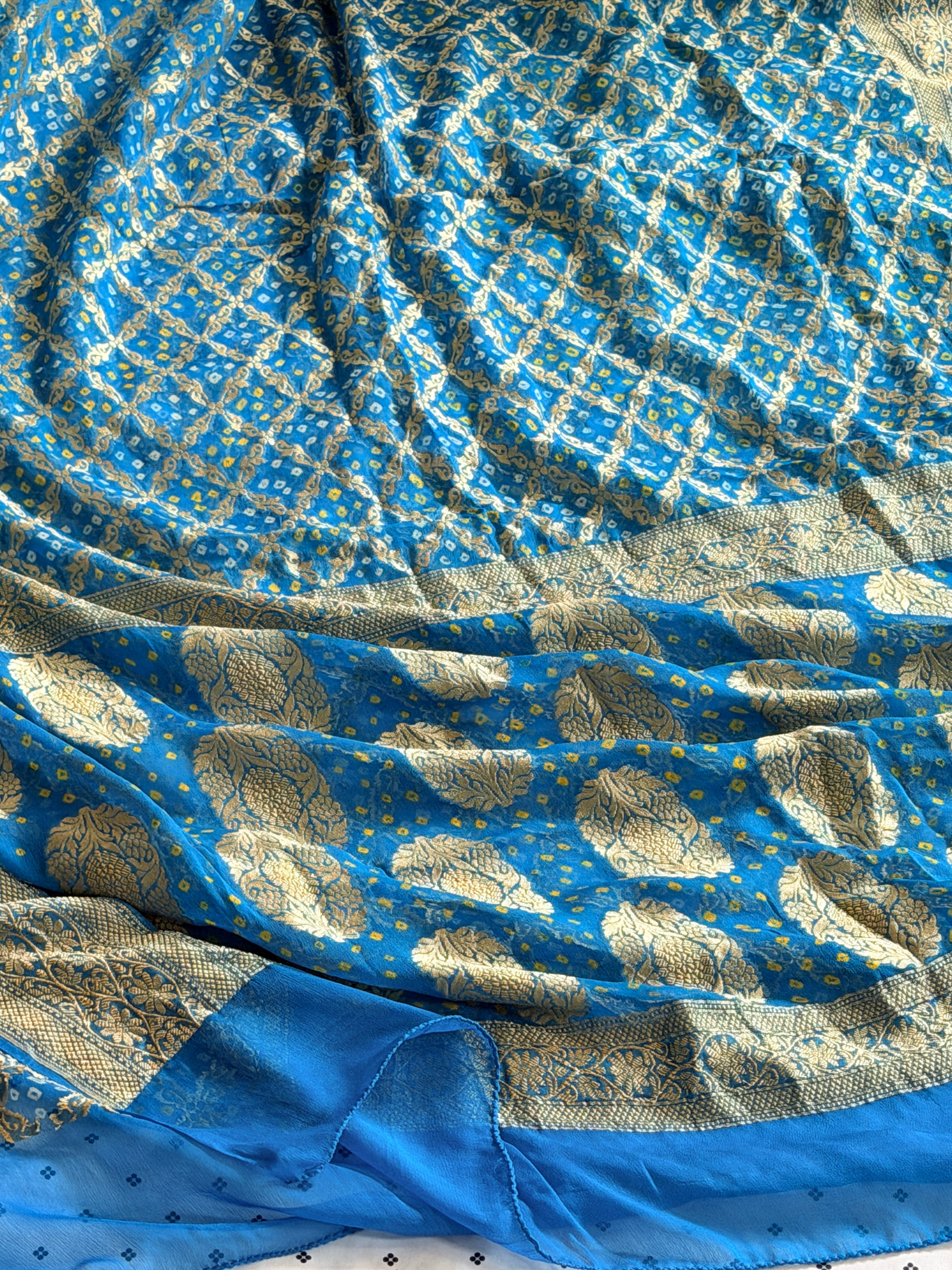 Banarasi Bandhani Saree
