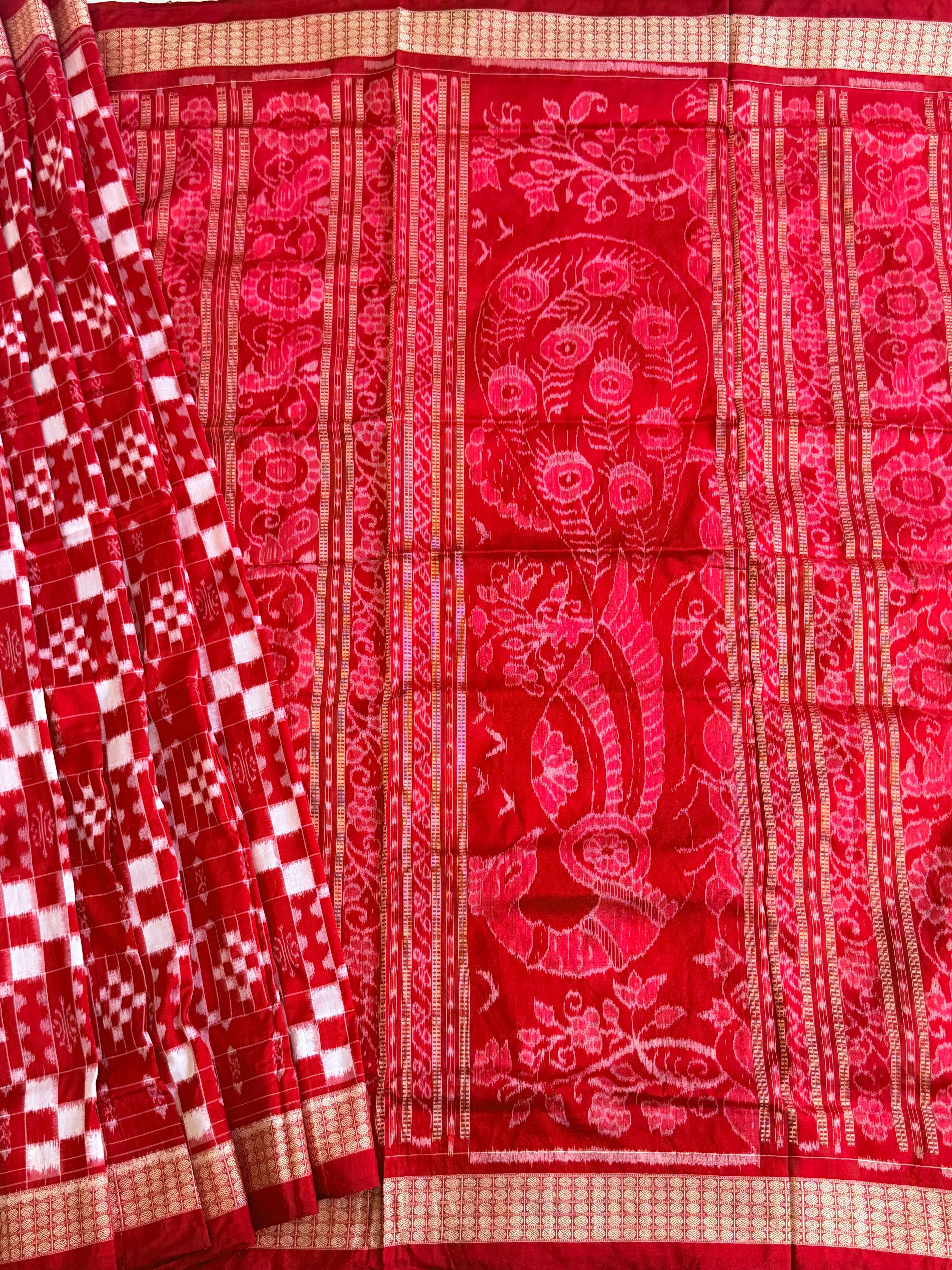 Full body pasapali pure sambalpuri saree with bp