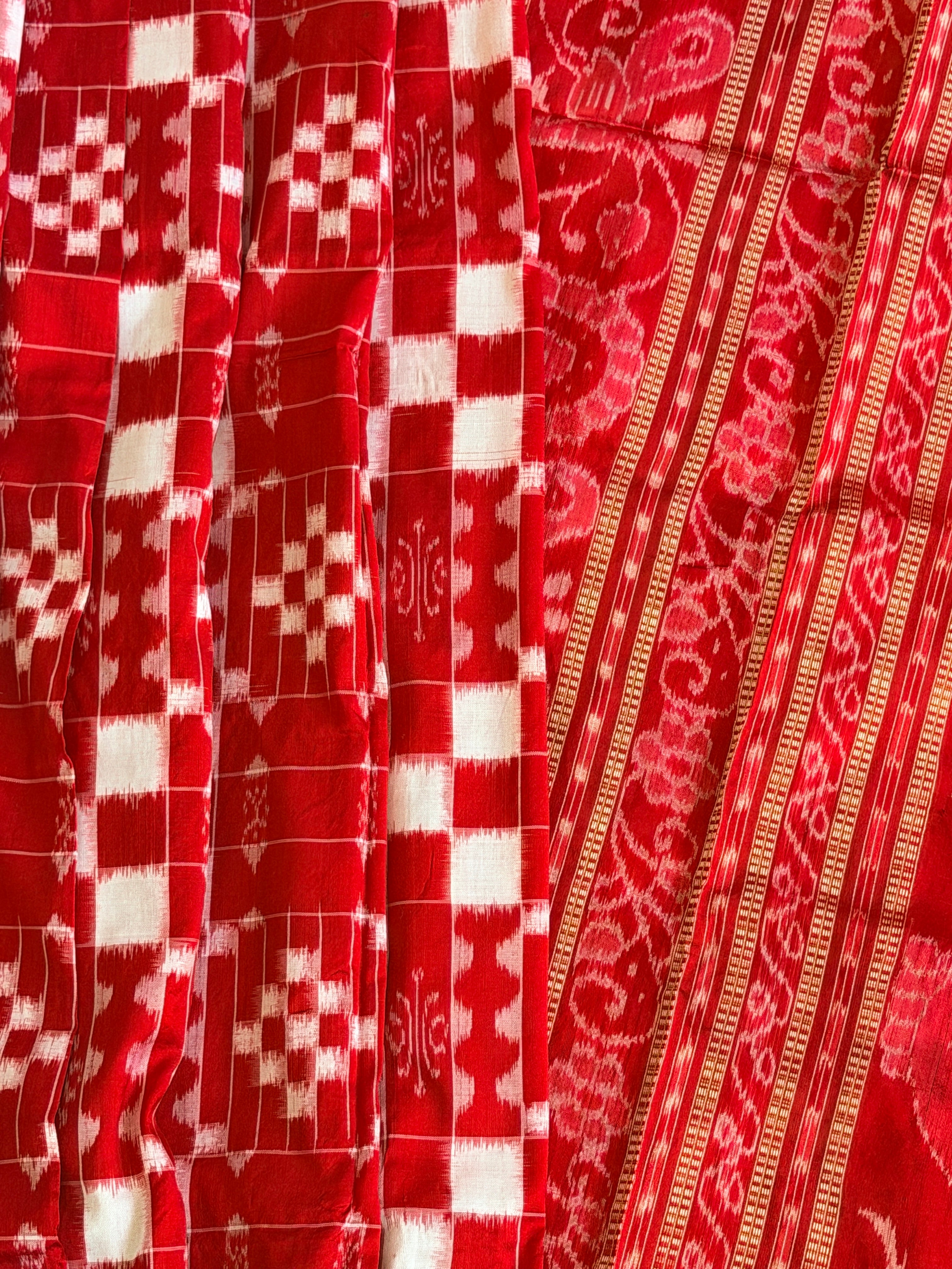 Full body pasapali pure sambalpuri saree with bp