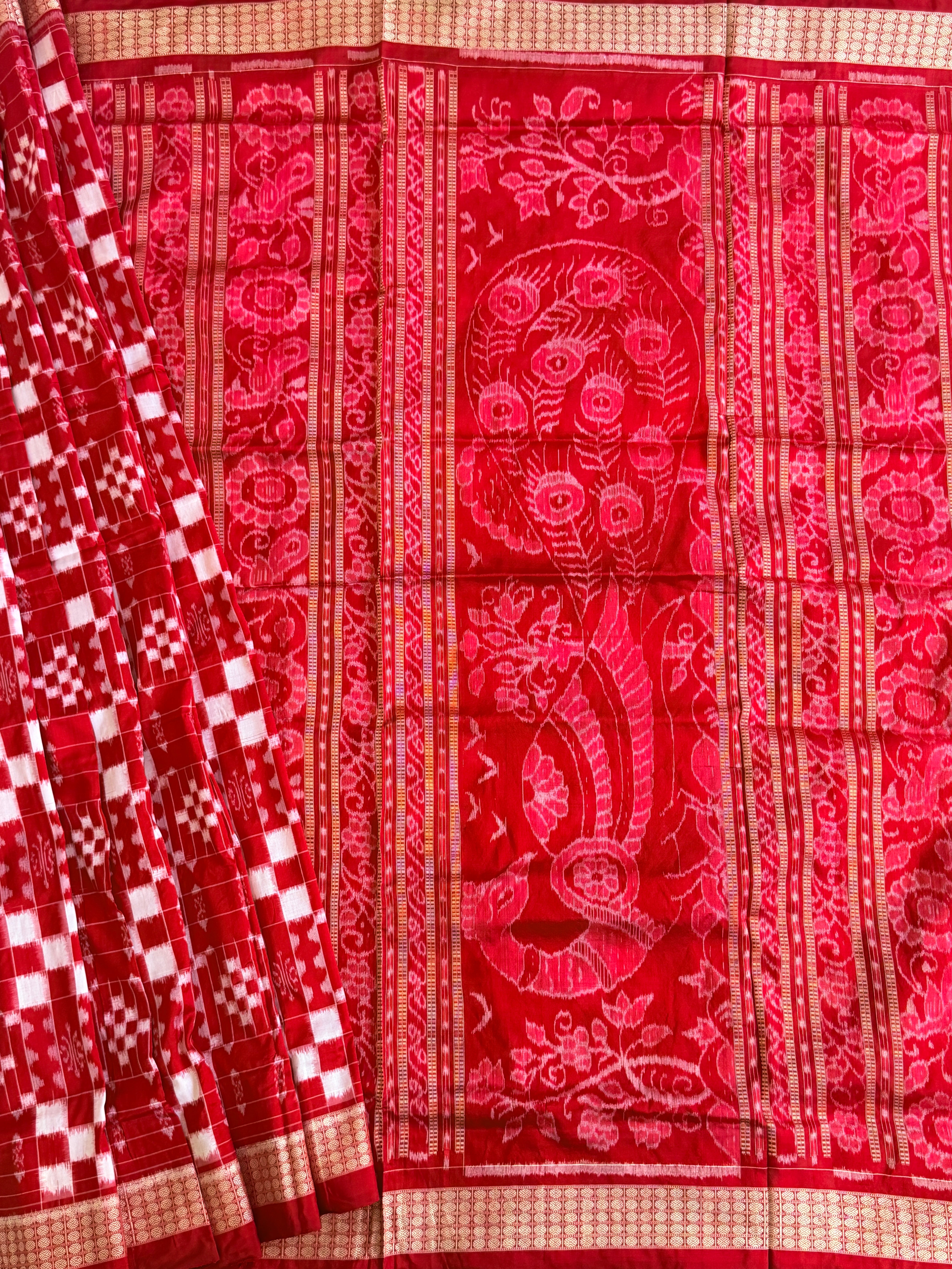 Full body pasapali pure sambalpuri saree with bp