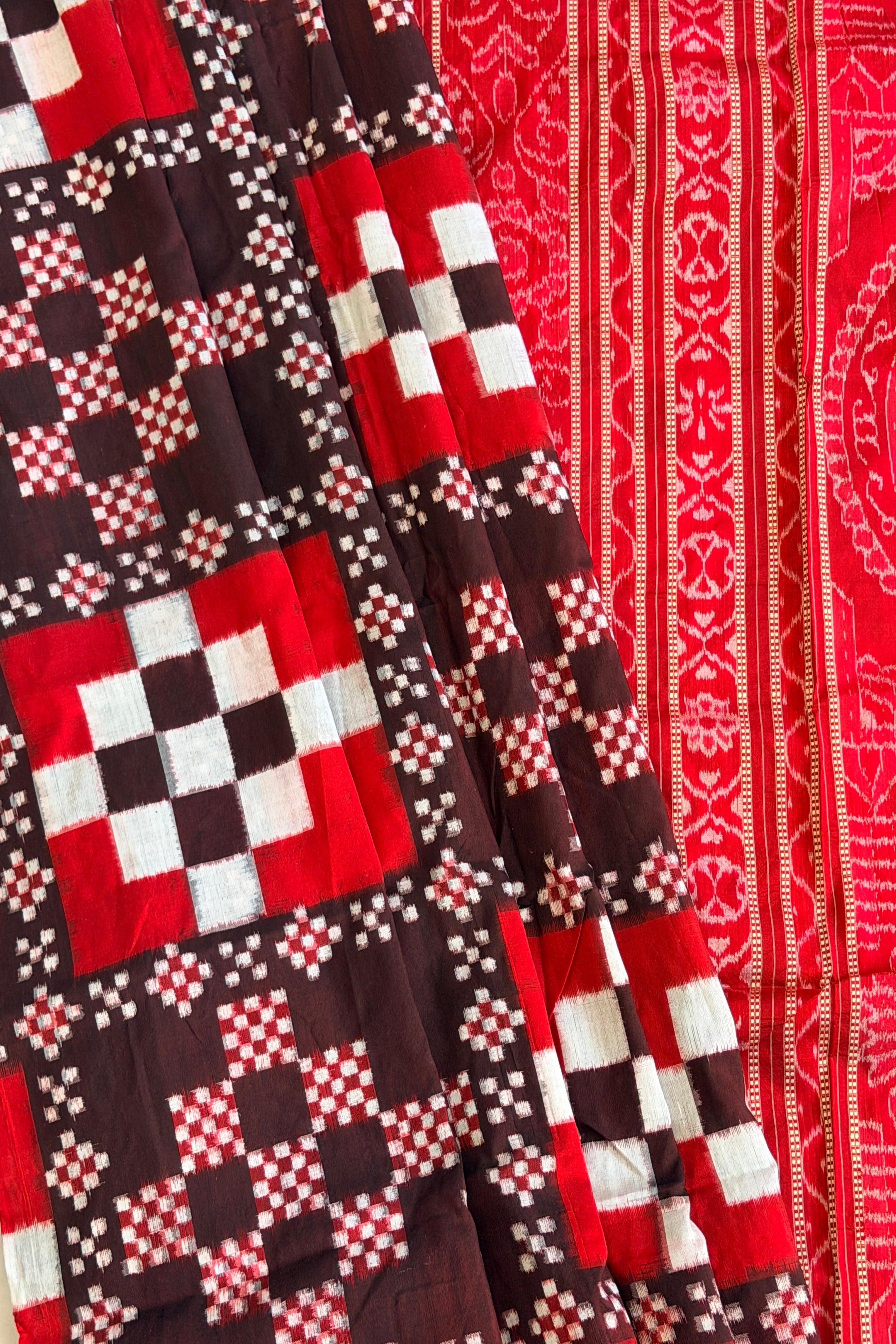 Red utkallaxmi original sambalpuri saree