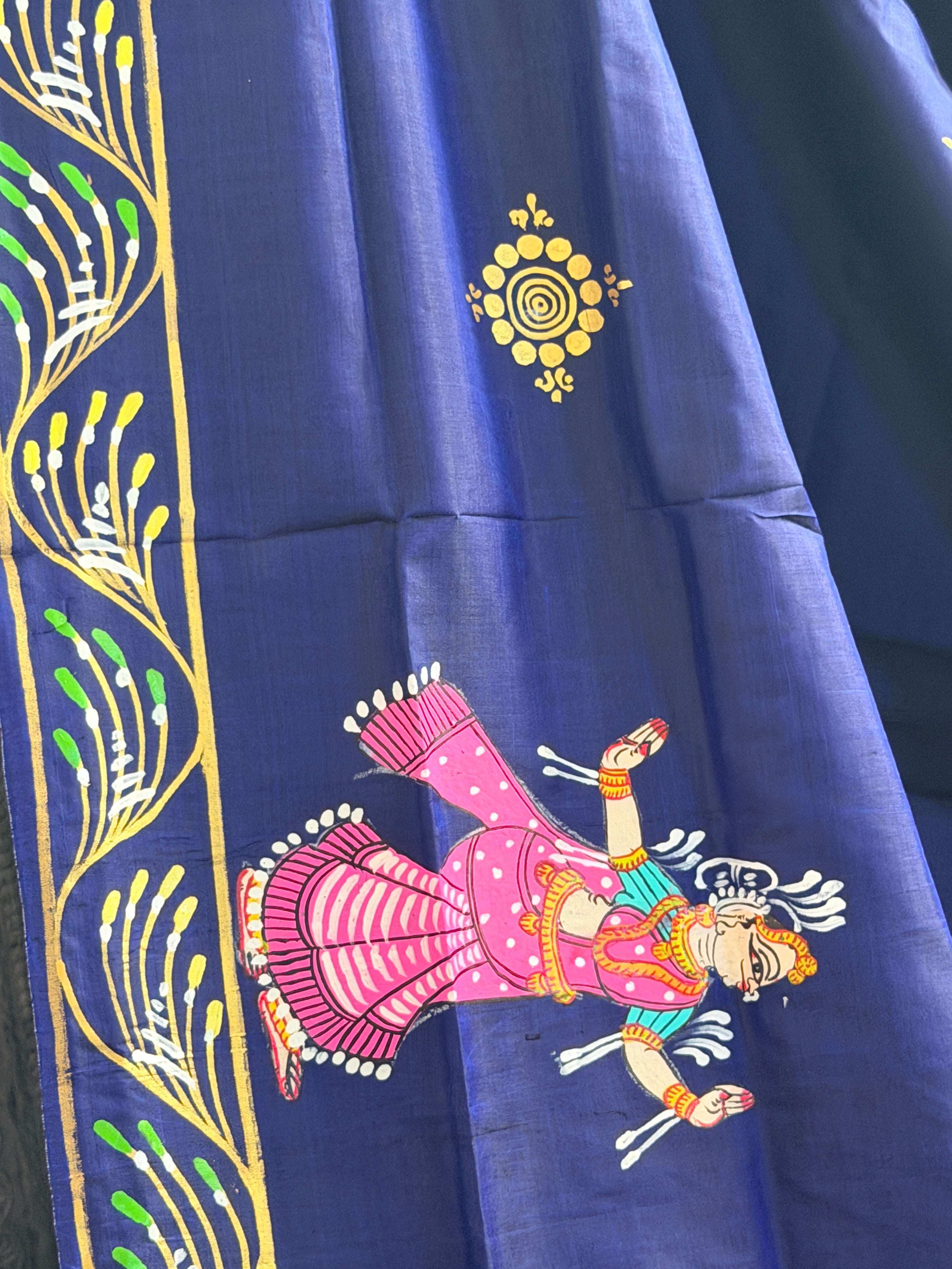 Ram darbar theme on pure silk