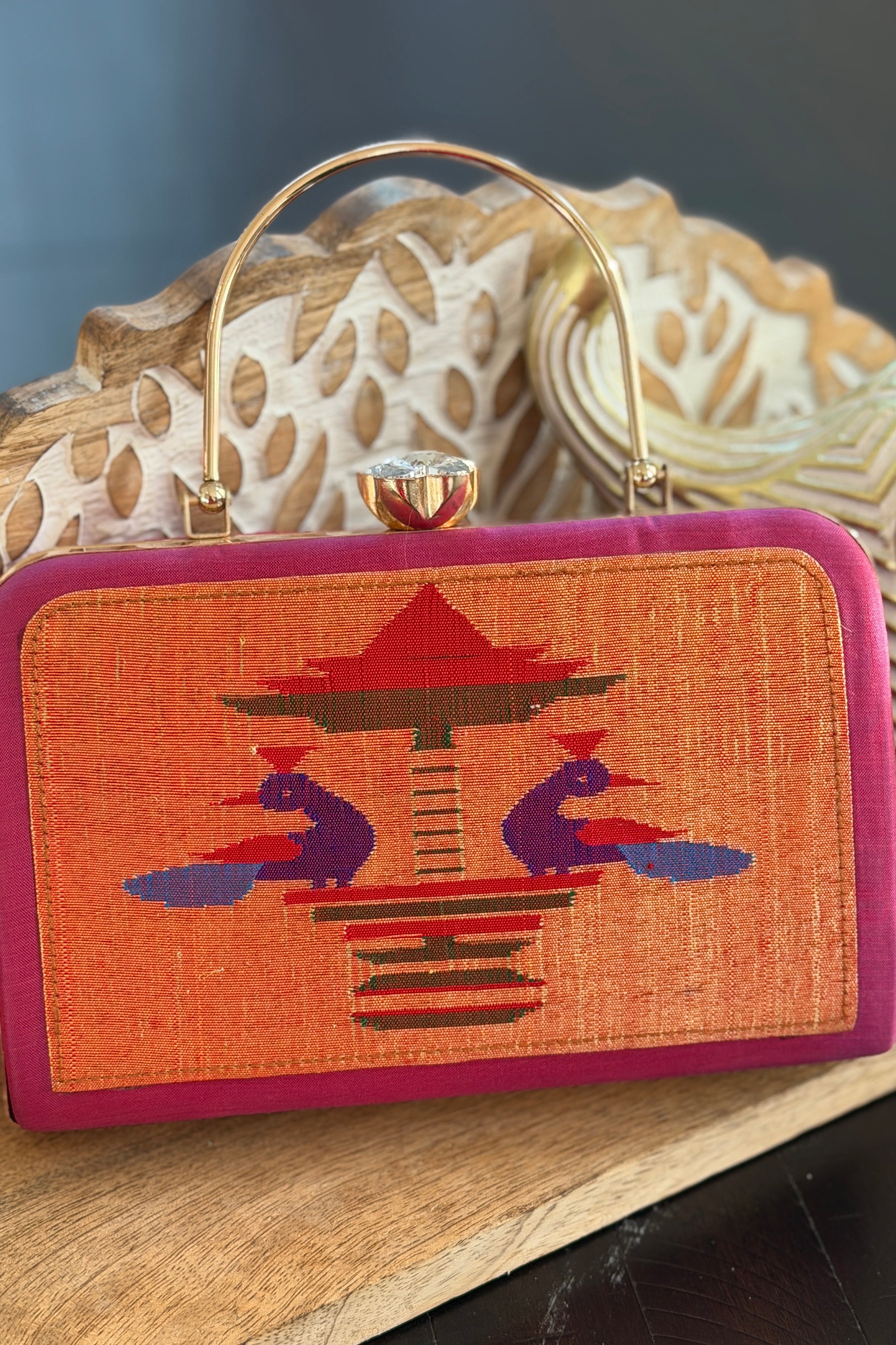 Silk Paithani Purse/Clutch