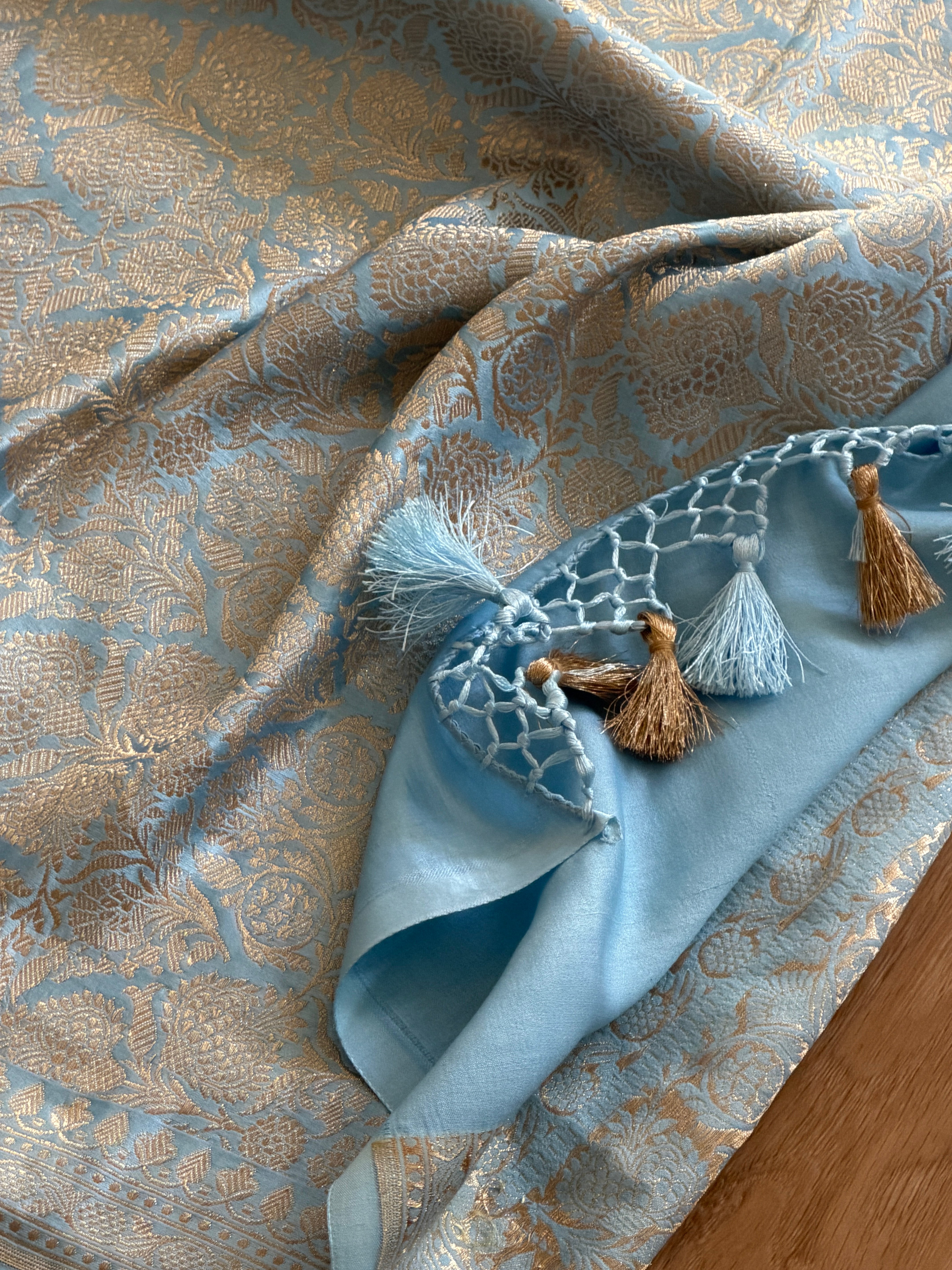 Banarasi Mashru Pure Silk Sona Roopa Saree