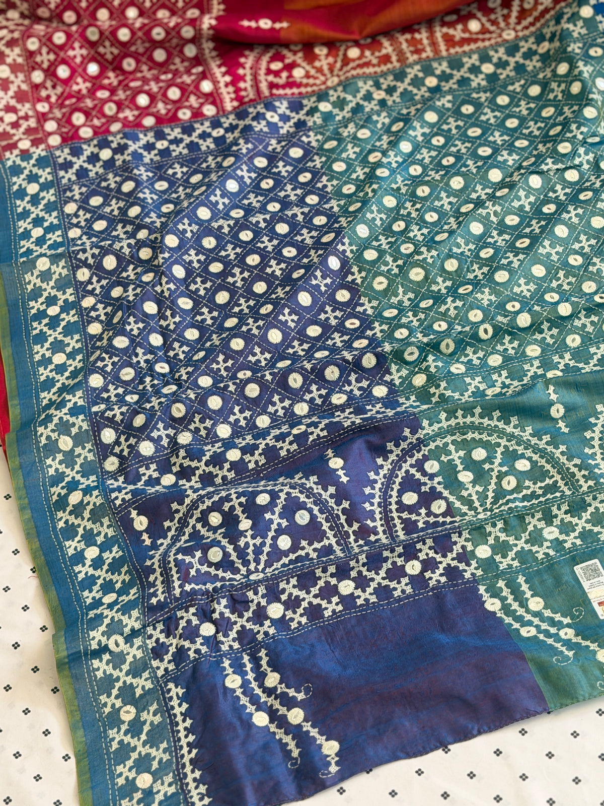 Kantha Stitch Saree