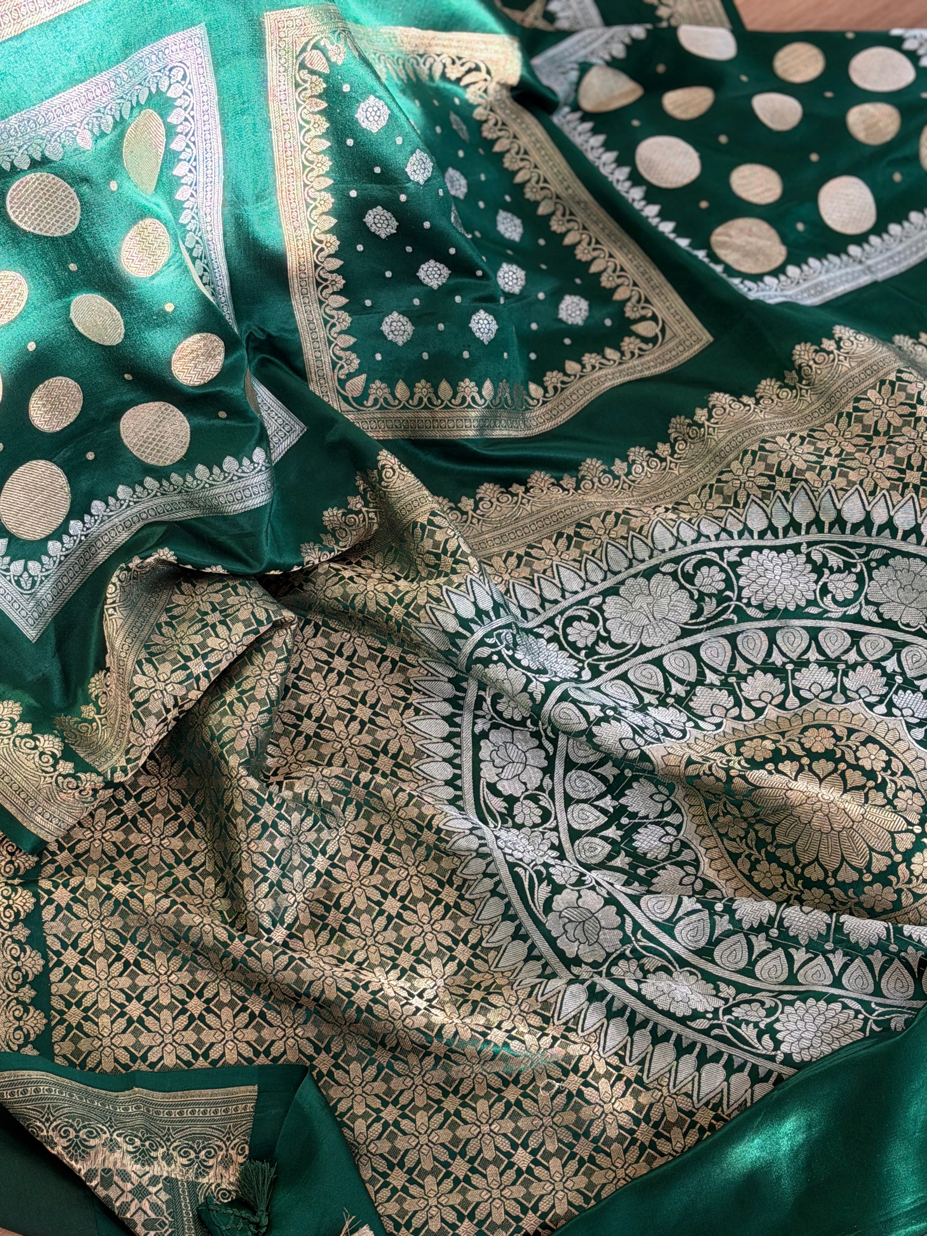 Banarasi Mashru Pure Silk Saree