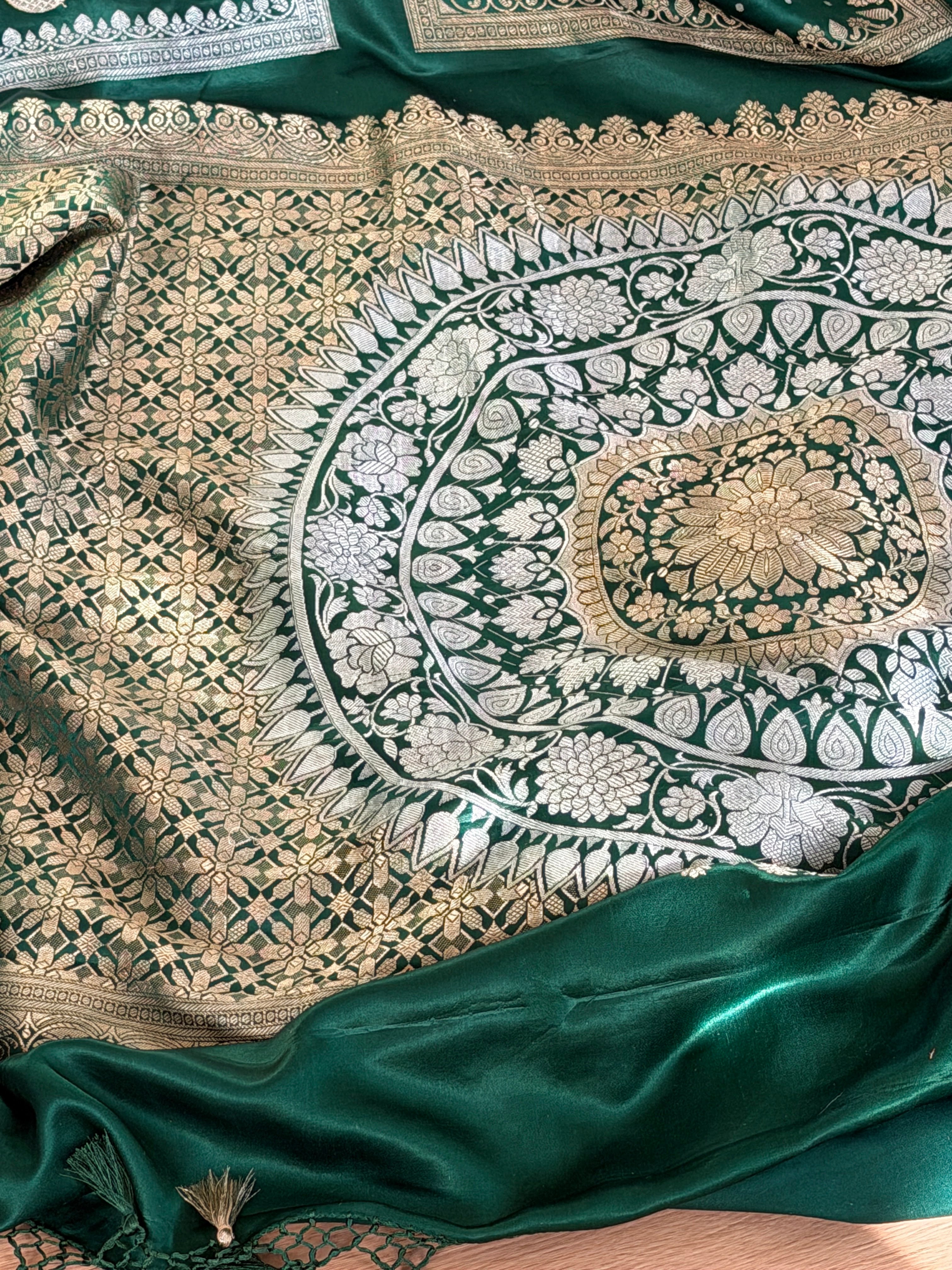 Banarasi Mashru Pure Silk Saree