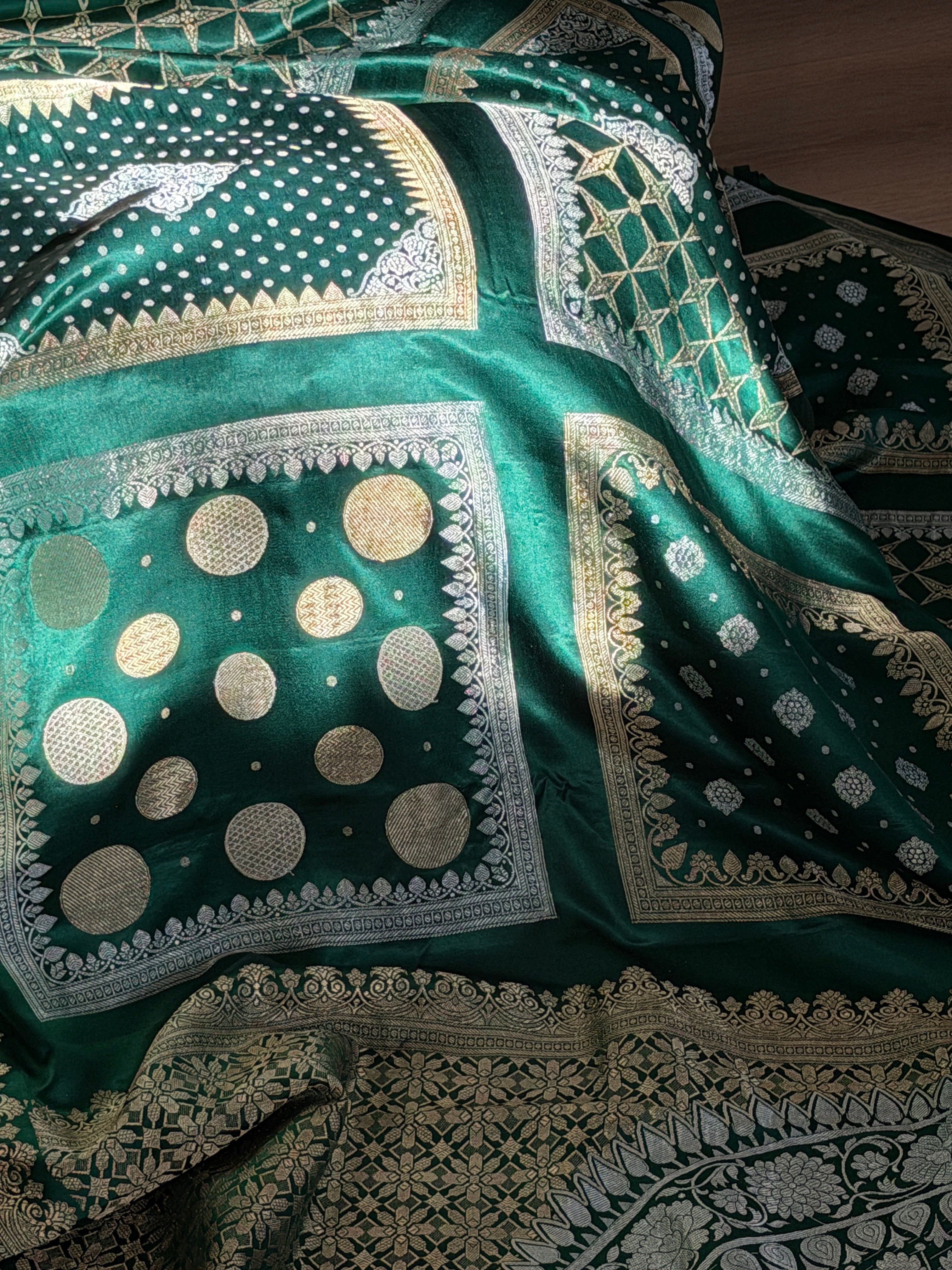 Banarasi Mashru Pure Silk Saree