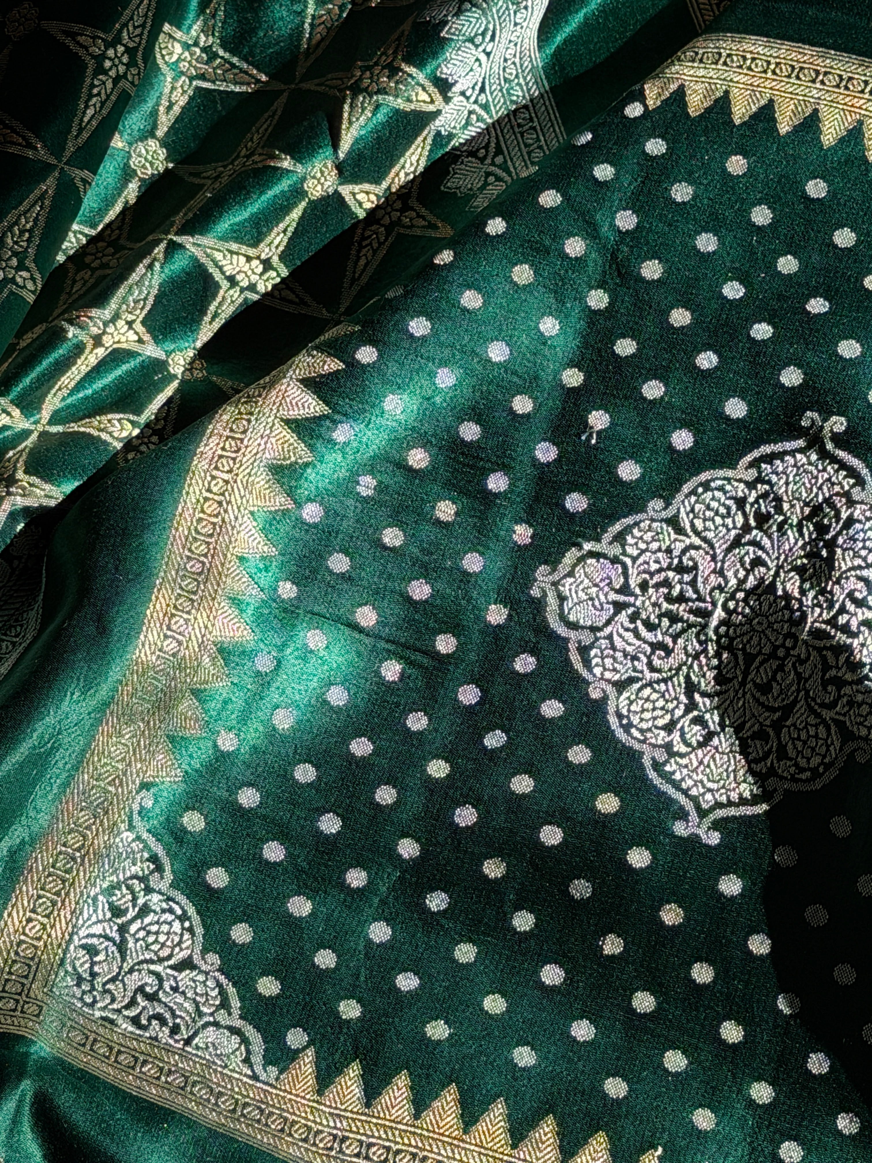 Banarasi Mashru Pure Silk Saree