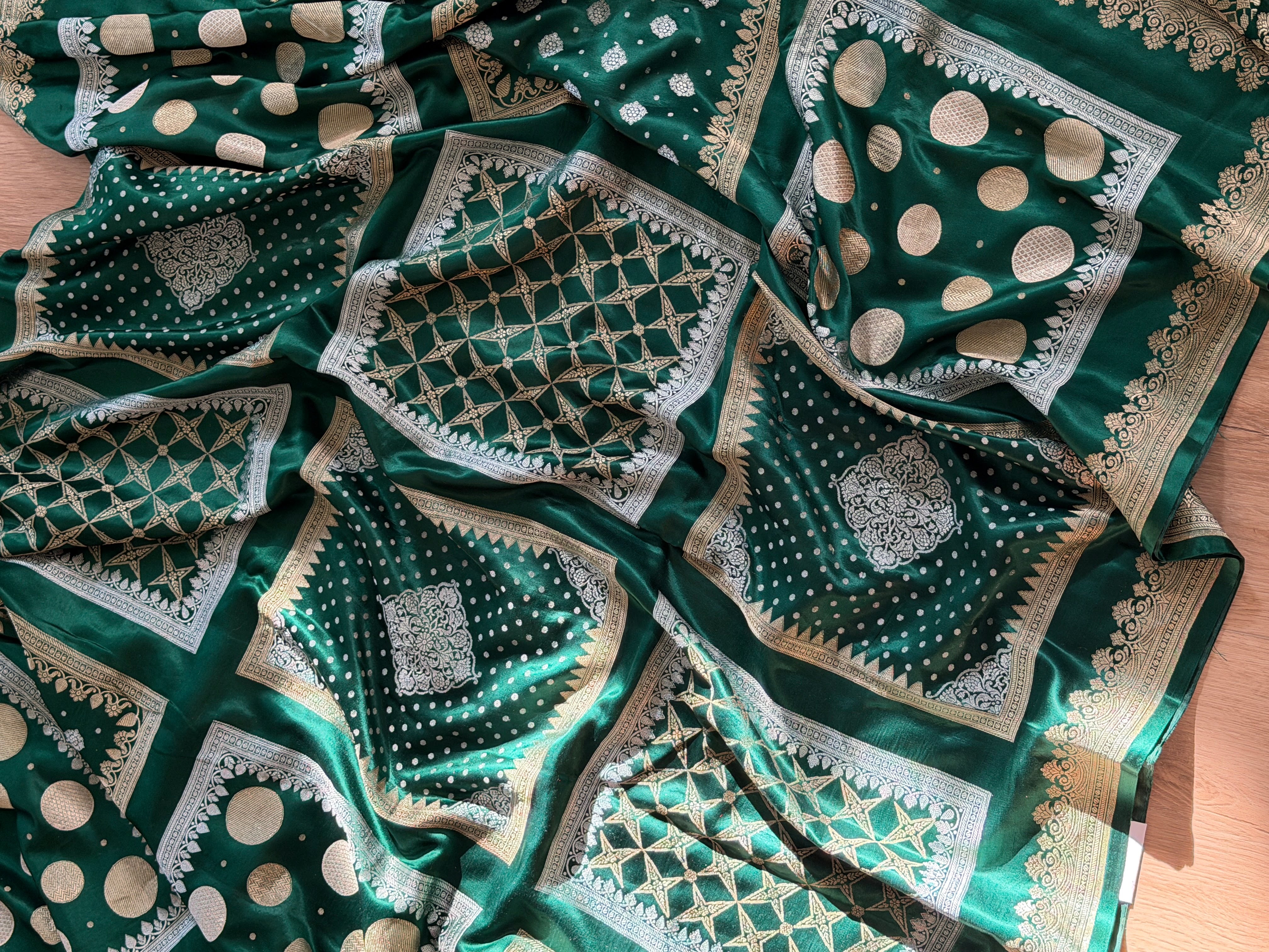 Banarasi Mashru Pure Silk Saree