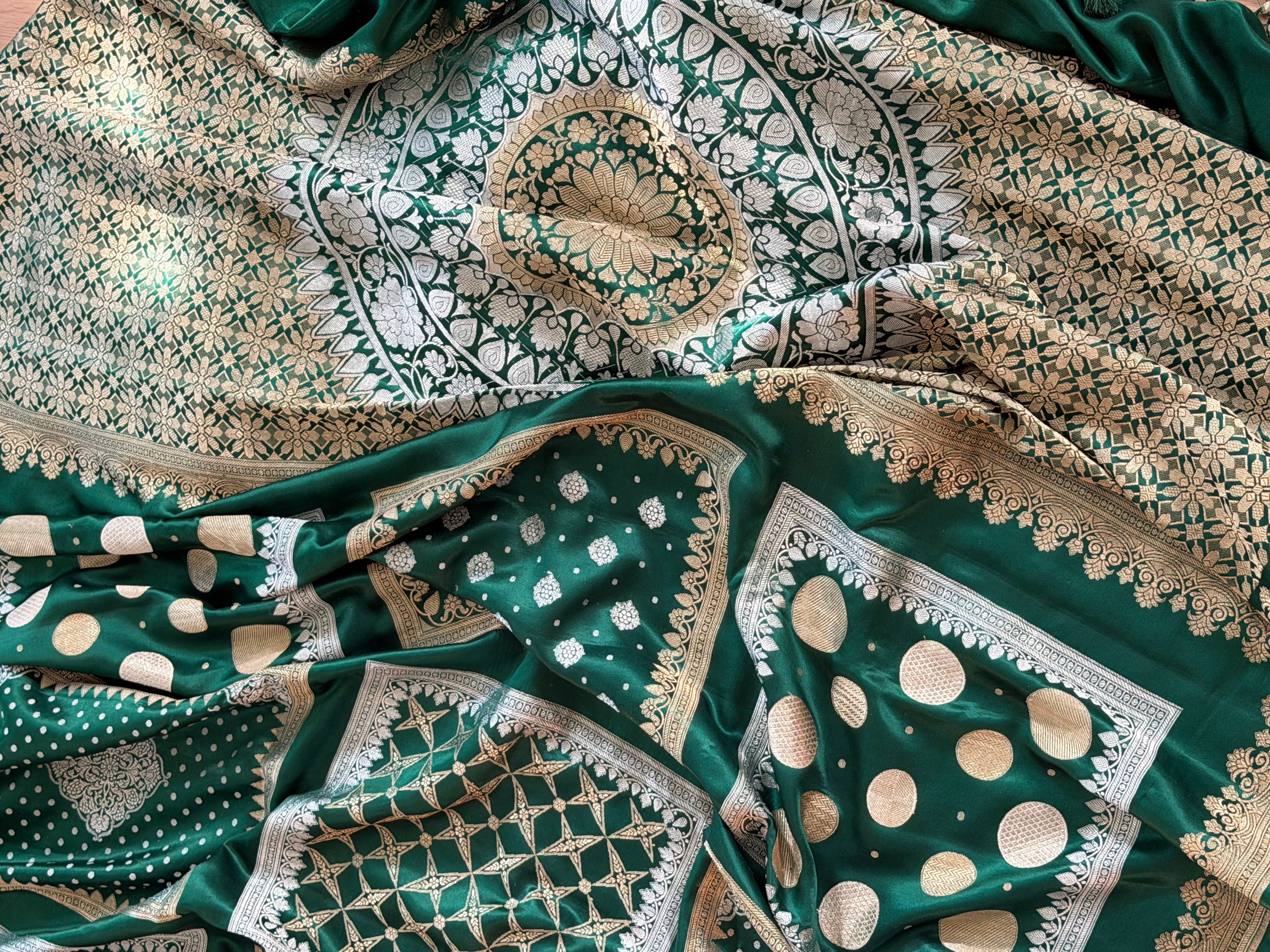 Banarasi Mashru Pure Silk Saree