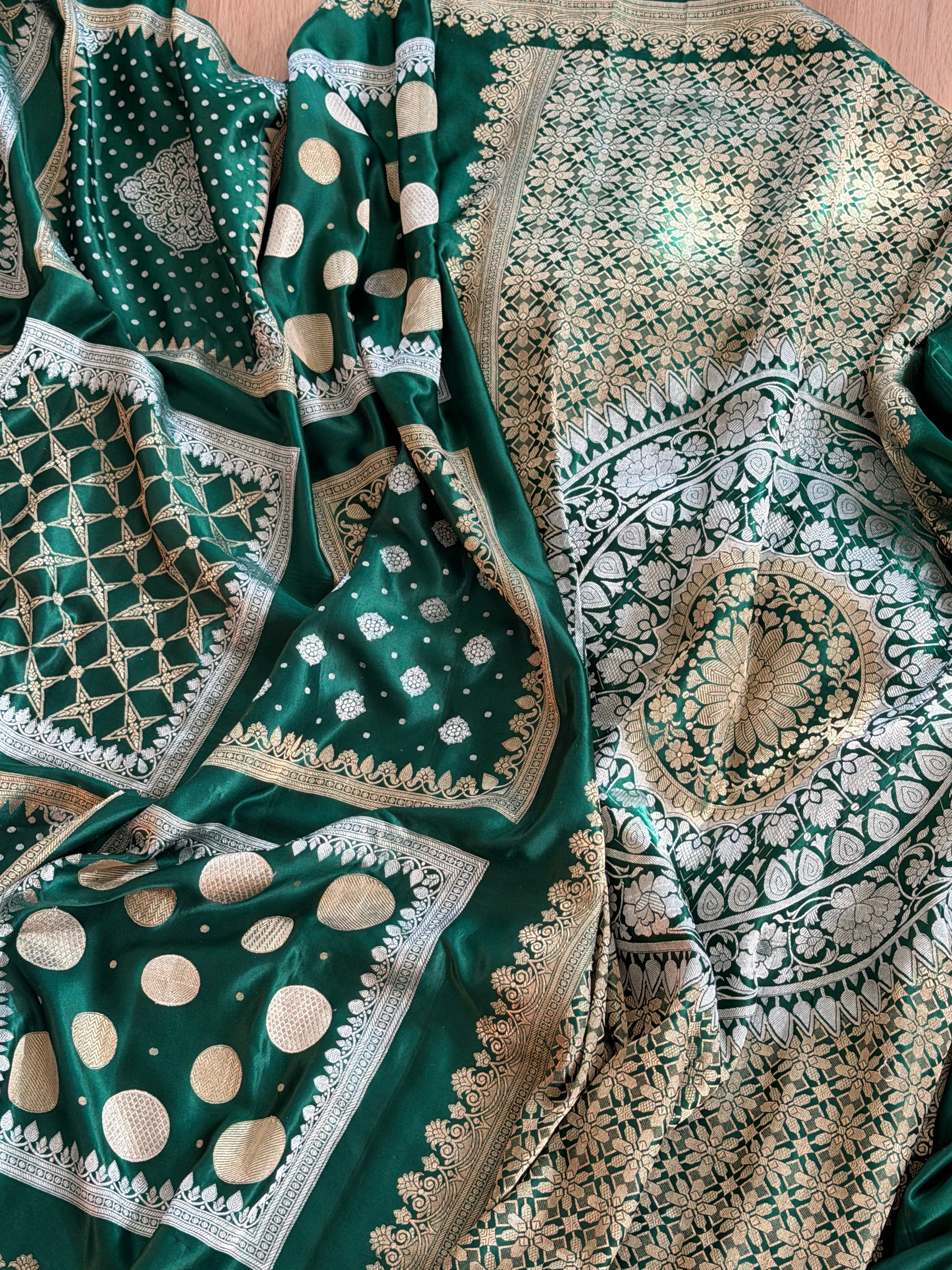 Banarasi Mashru Pure Silk Saree