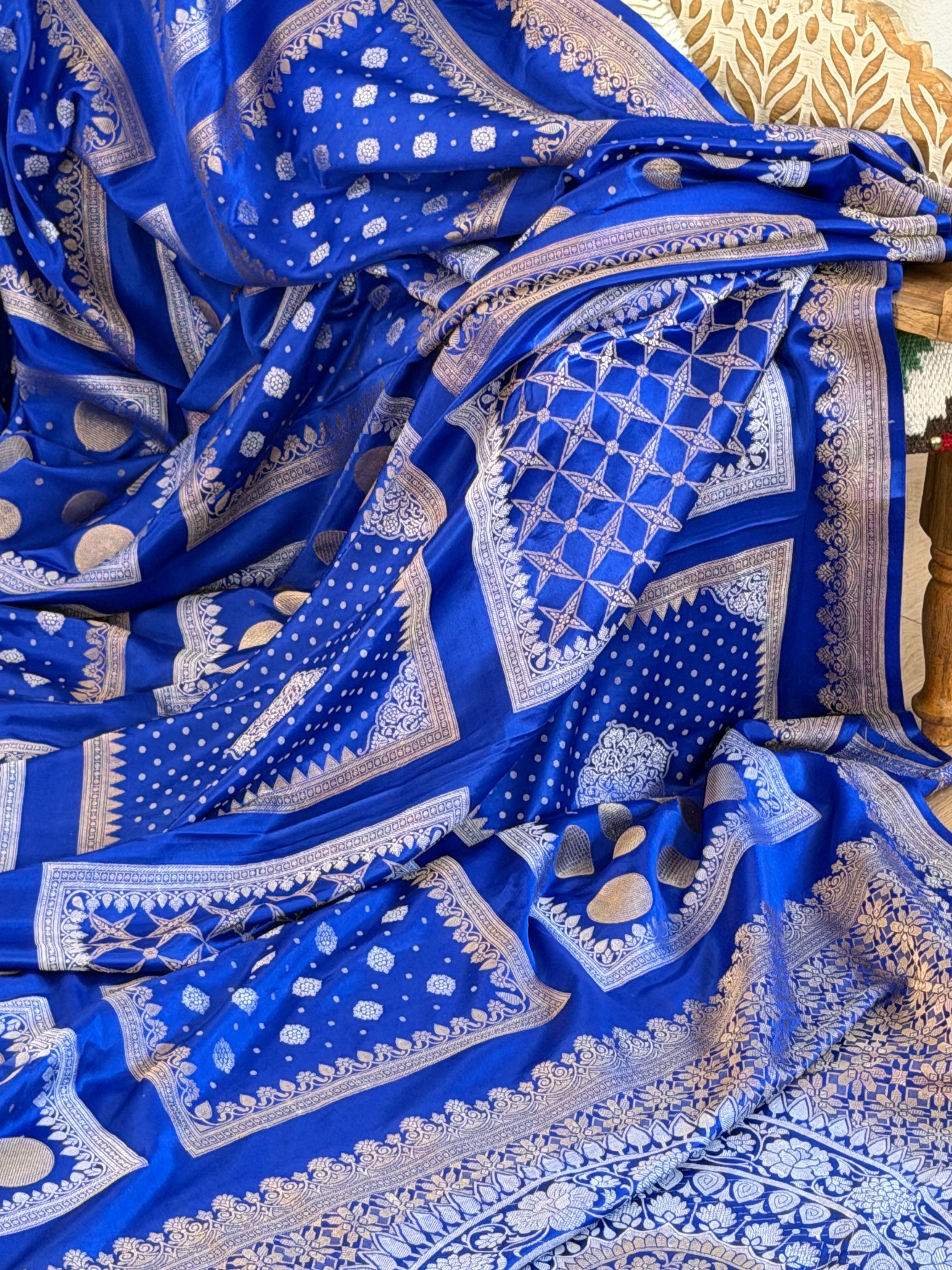 Banarasi Mashru Pure Silk Saree