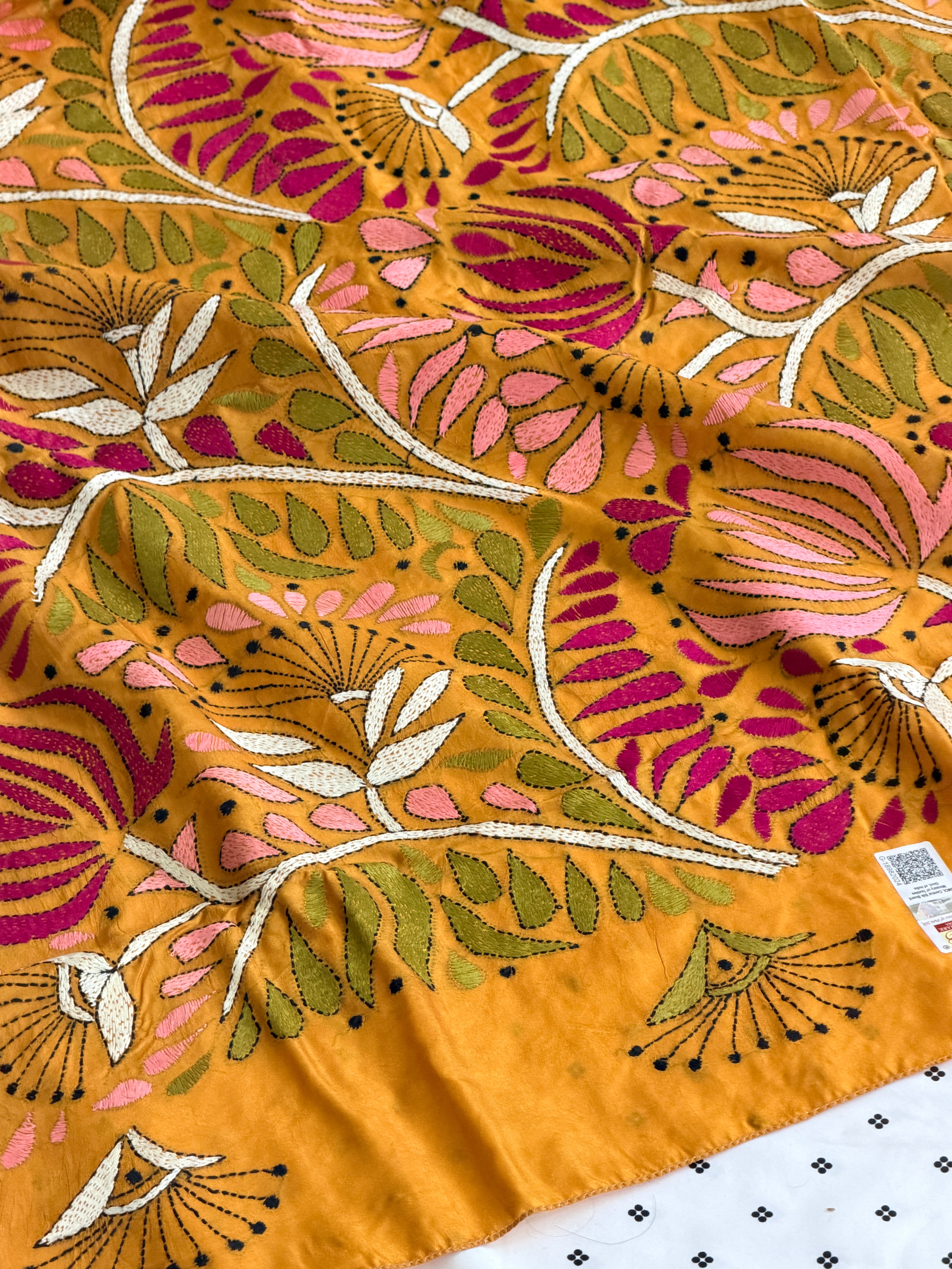 Kantha Stitch Saree