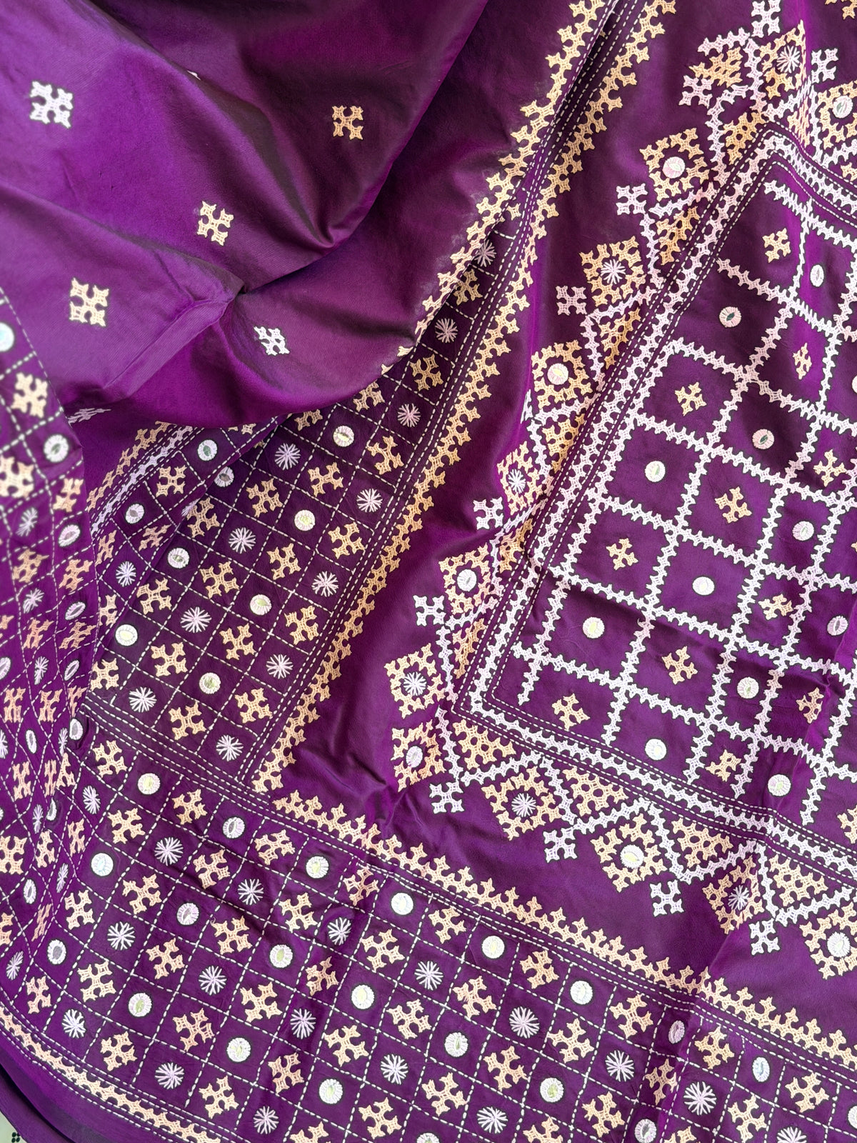 Kantha Stitch Saree