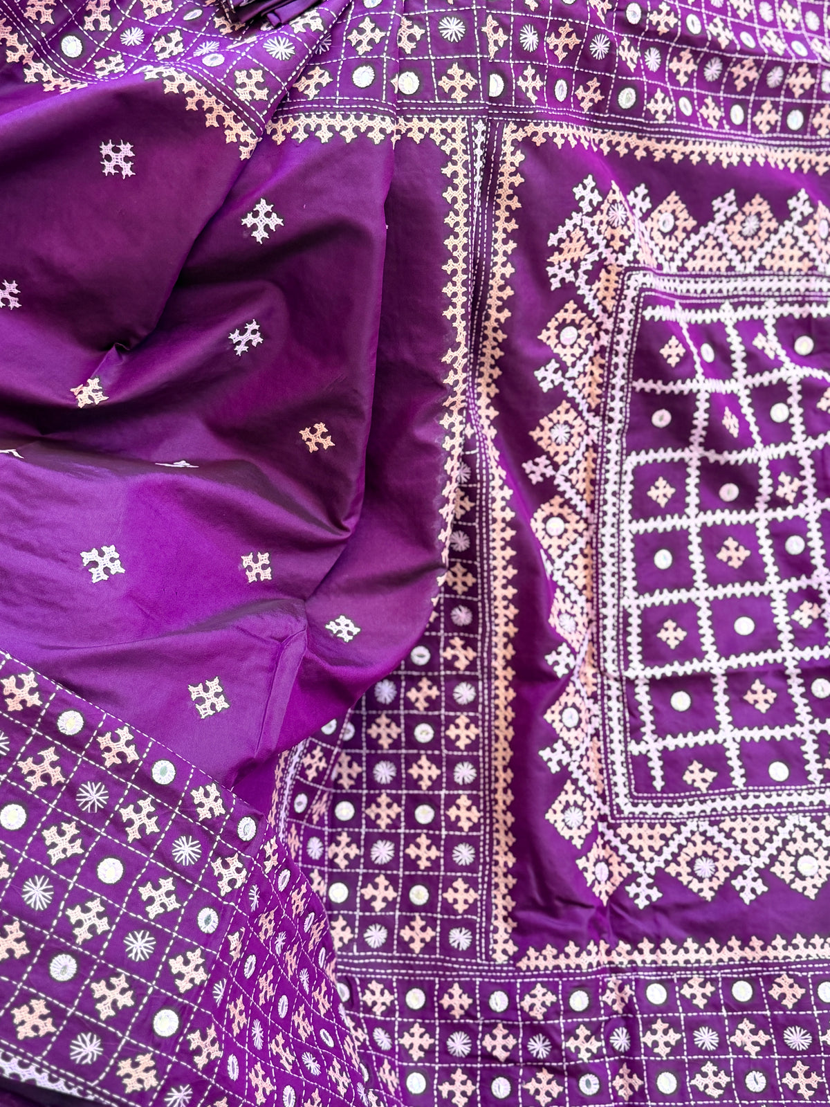 Kantha Stitch Saree