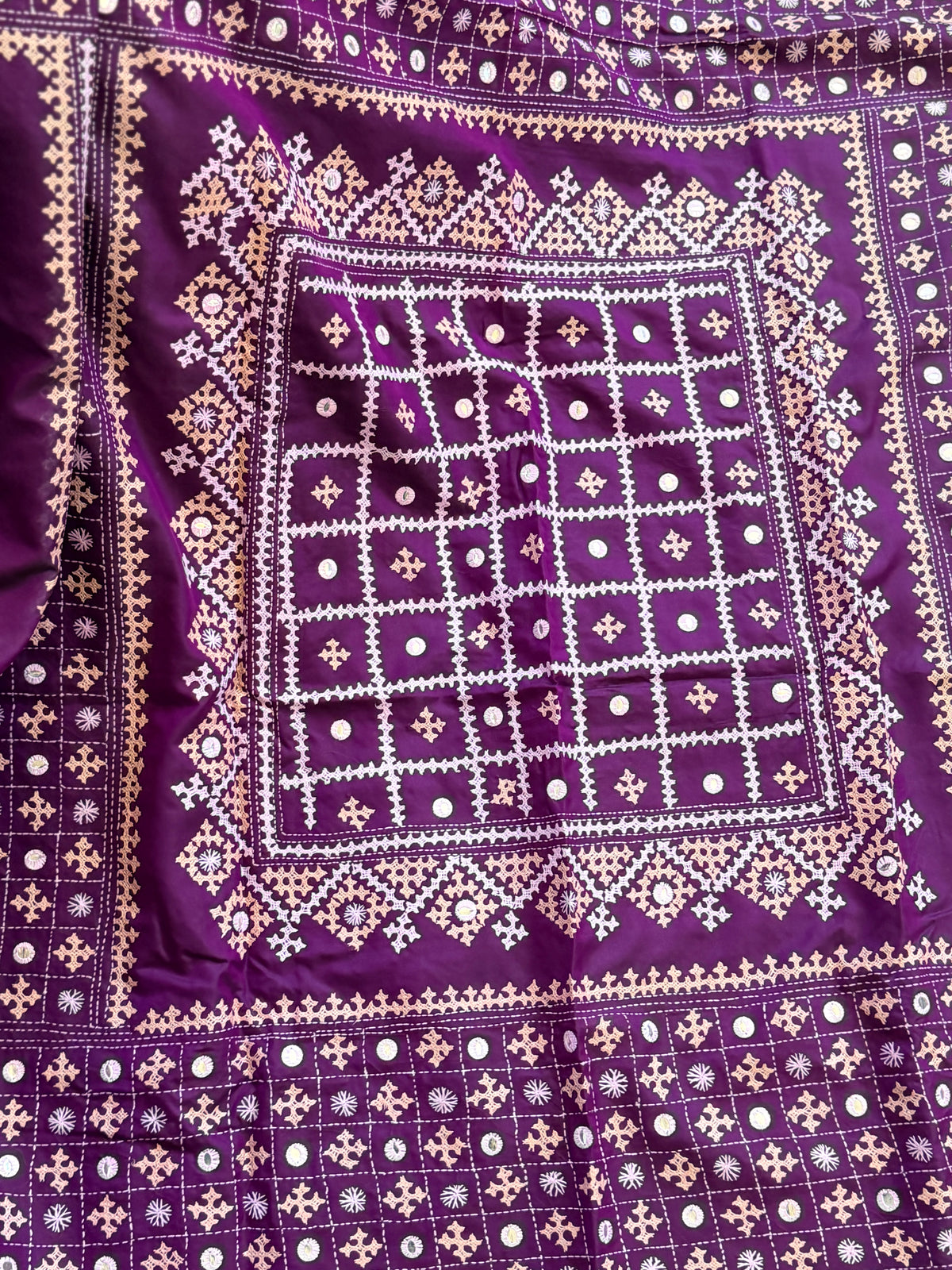 Kantha Stitch Saree