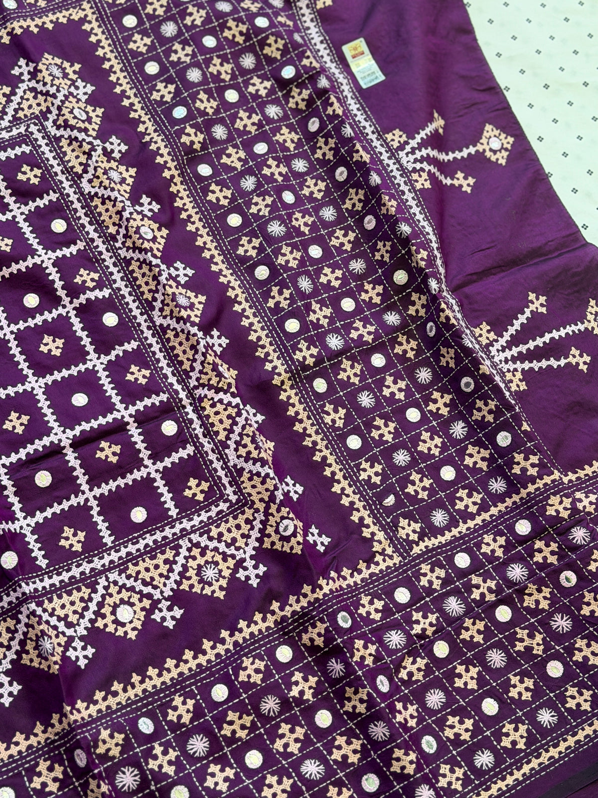 Kantha Stitch Saree