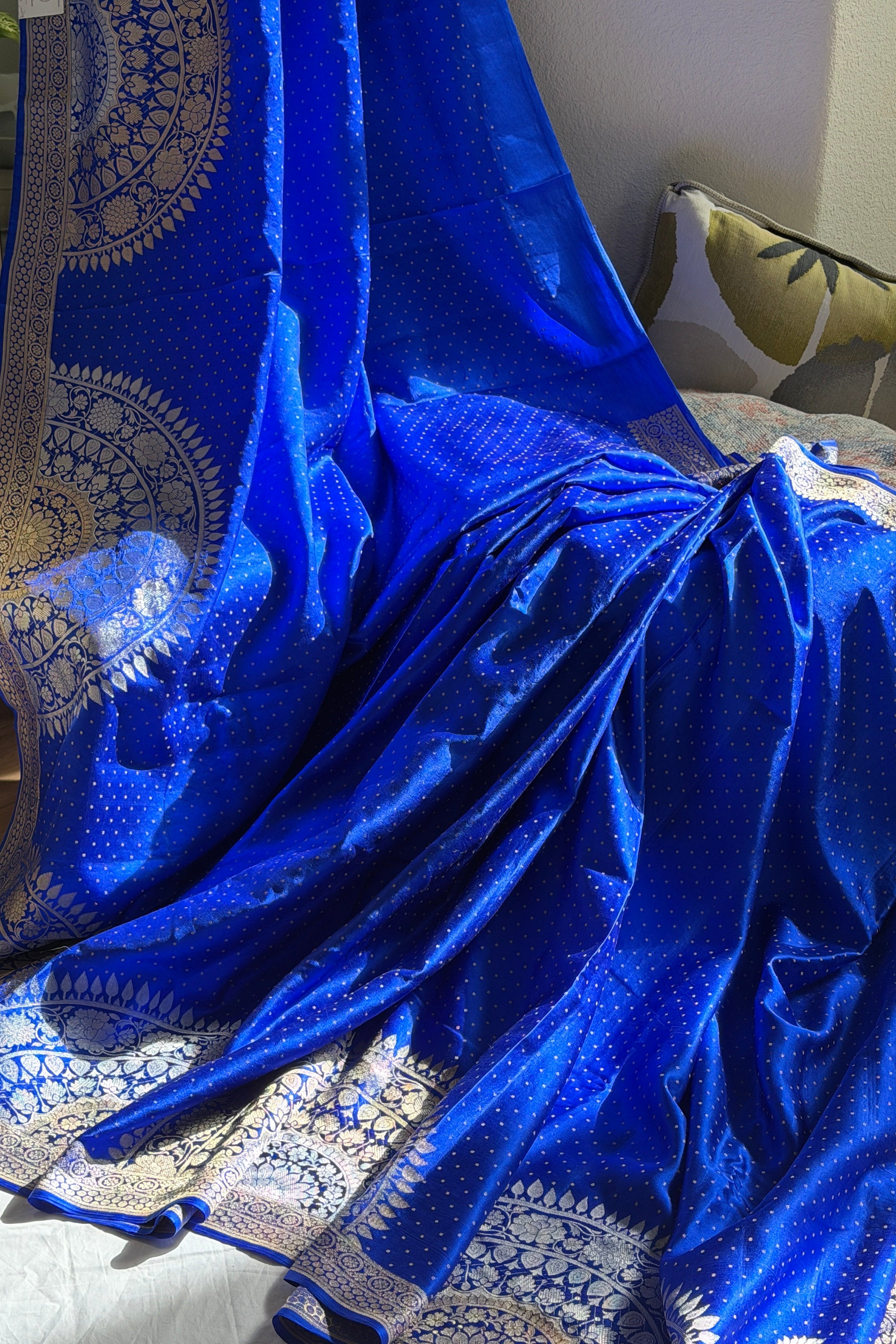 Banarasi Mashru Pure Silk Sona Roopa Saree