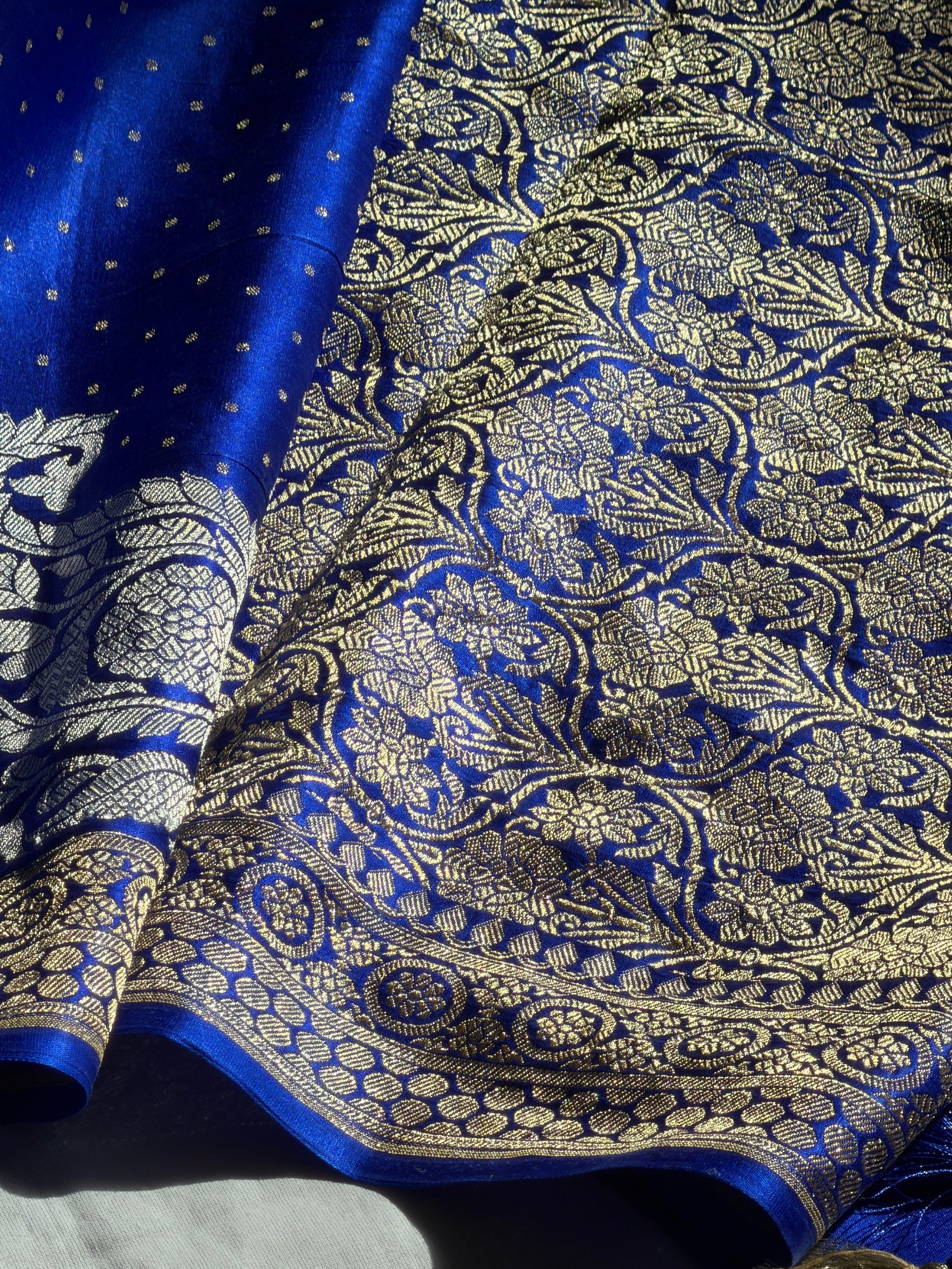 Banarasi Mashru Pure Silk Sona Roopa Saree