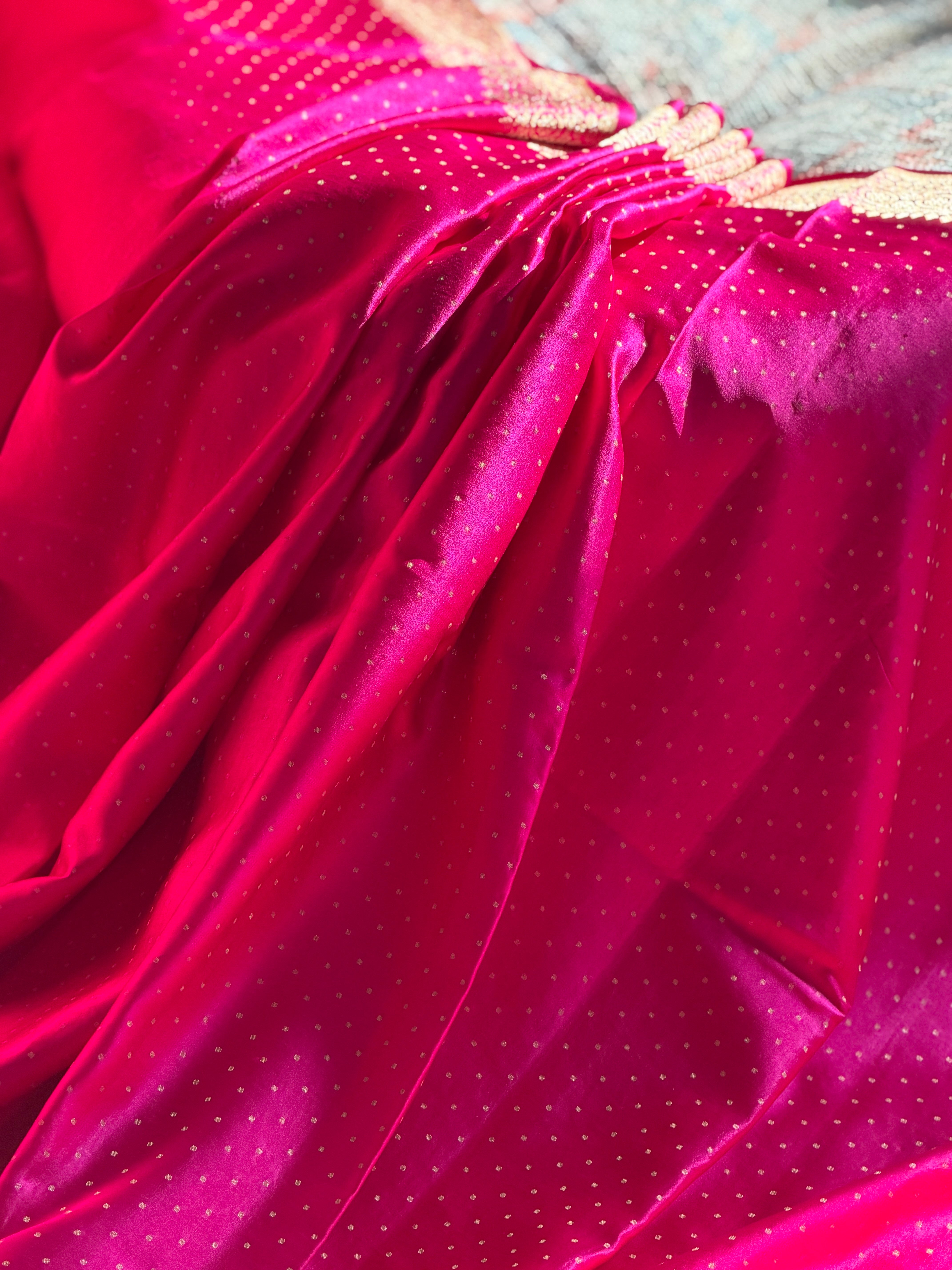 Banarasi Mashru Pure Silk Sona Roopa Saree