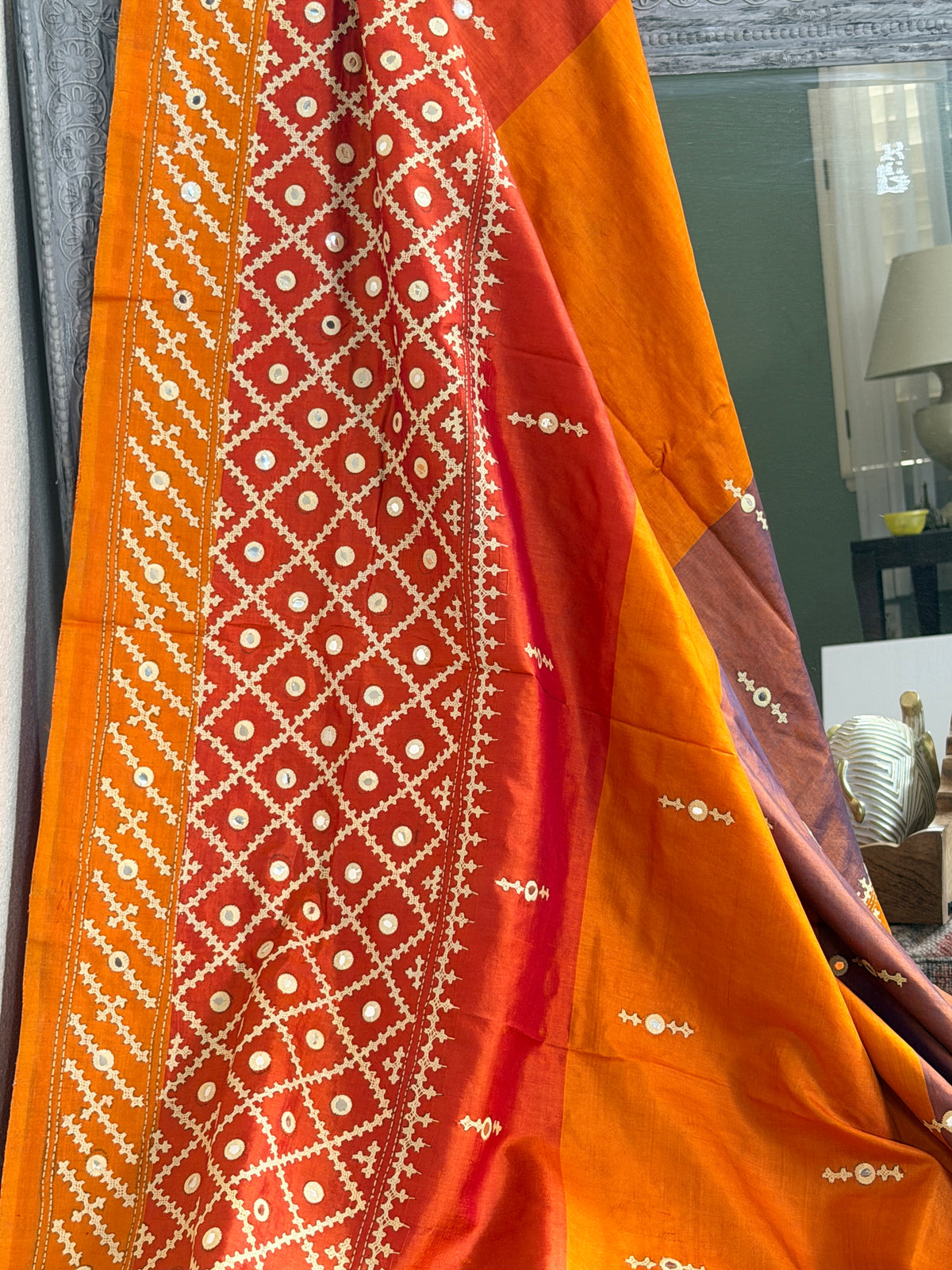 Kantha Stitch Saree