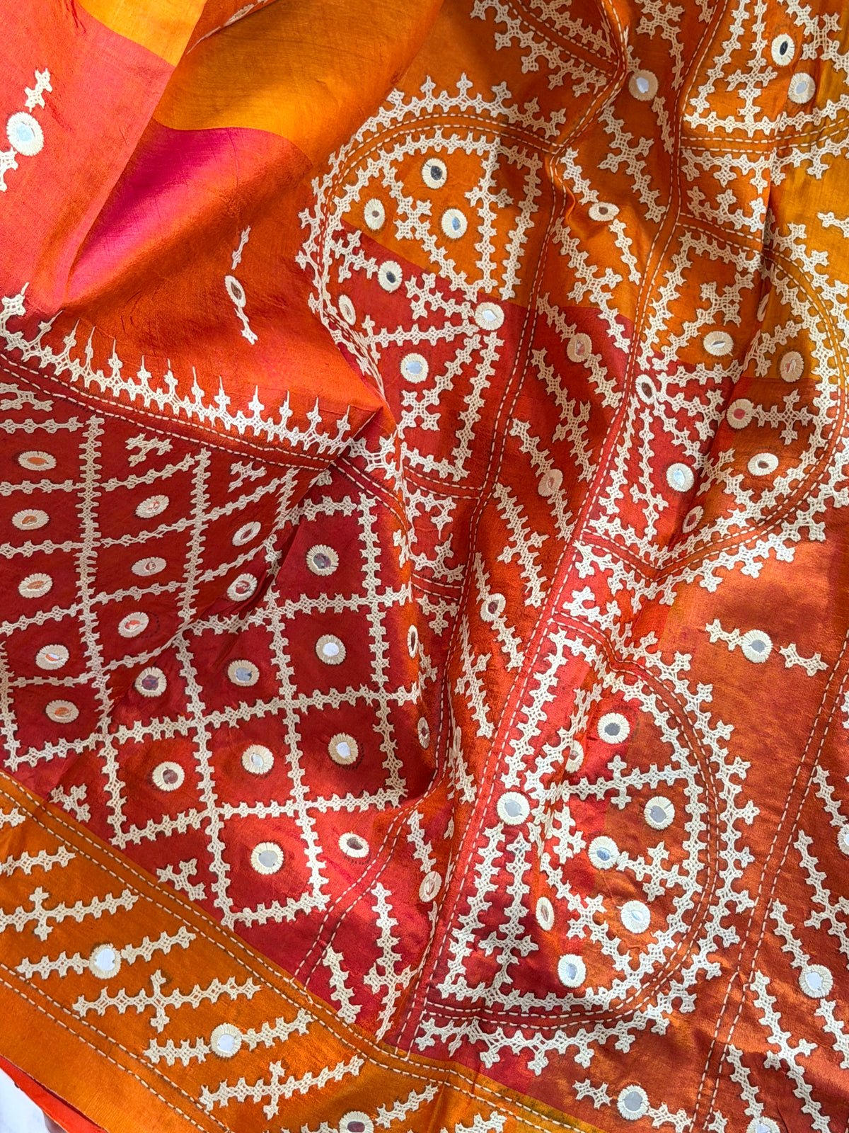 Kantha Stitch Saree