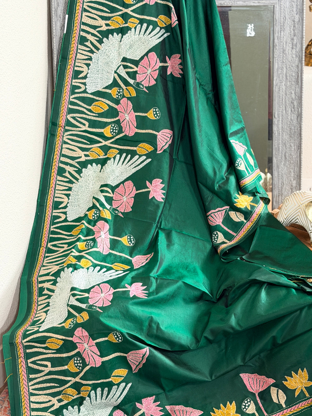 Kantha Stitch Saree
