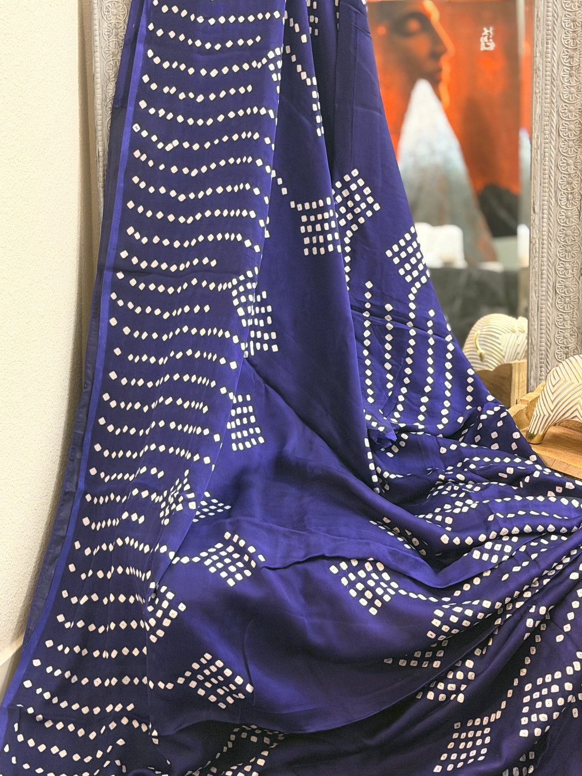 Bandhani Modal Silk Saree