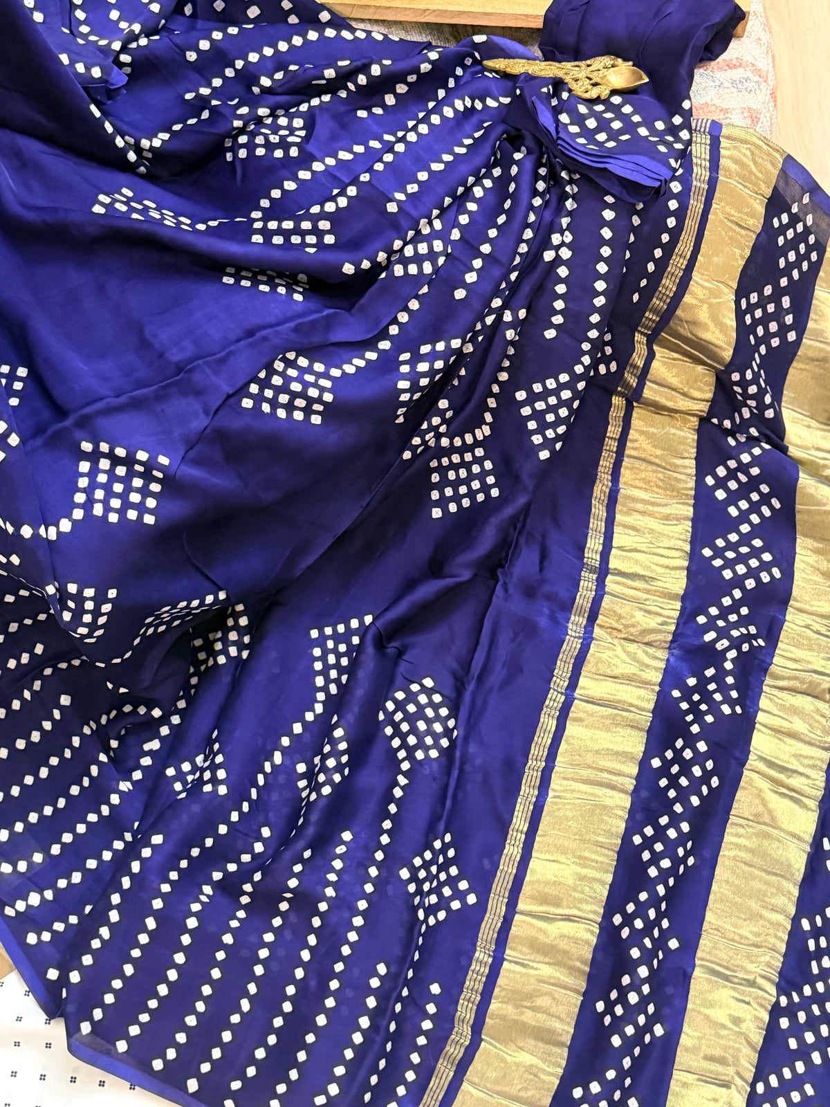 Bandhani Modal Silk Saree