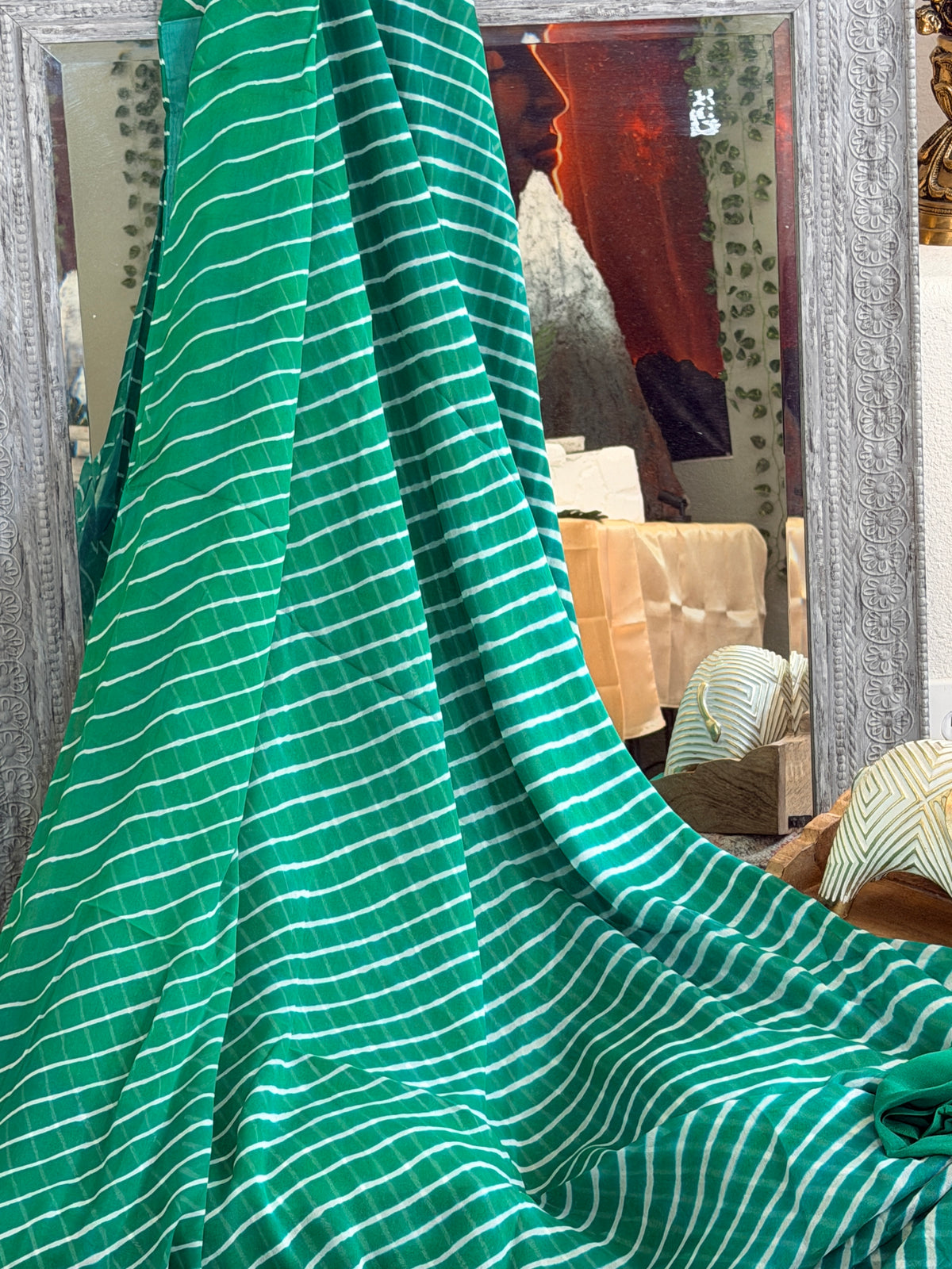 Chiffon Leheriya Saree