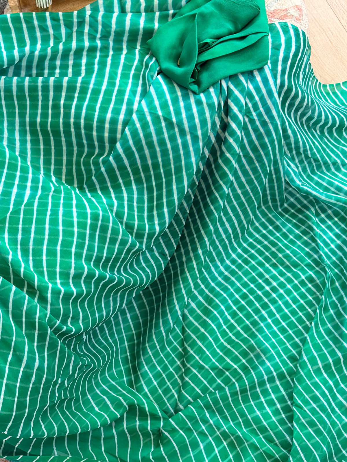 Chiffon Leheriya Saree