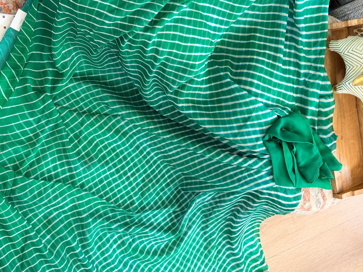 Chiffon Leheriya Saree