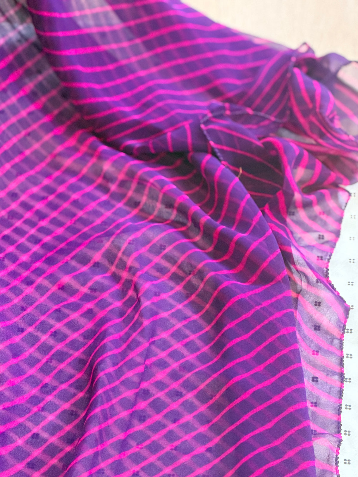 Chiffon Leheriya Saree