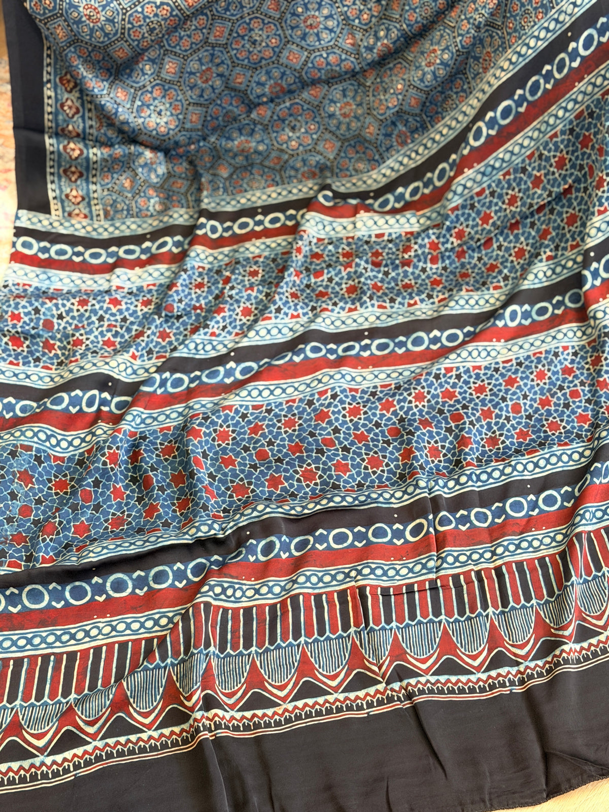 Modal Ajrak Saree