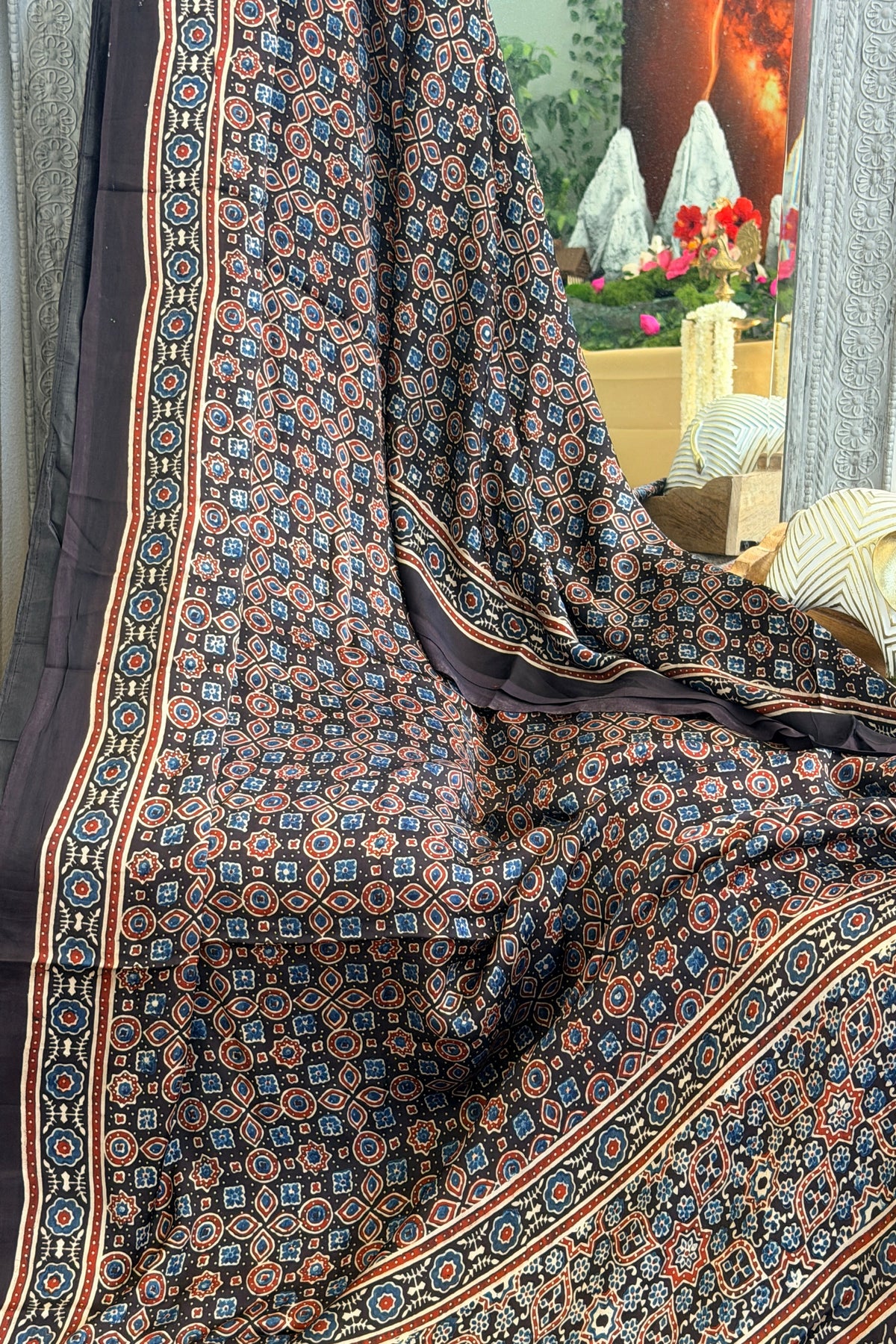 Modal Ajrak Saree