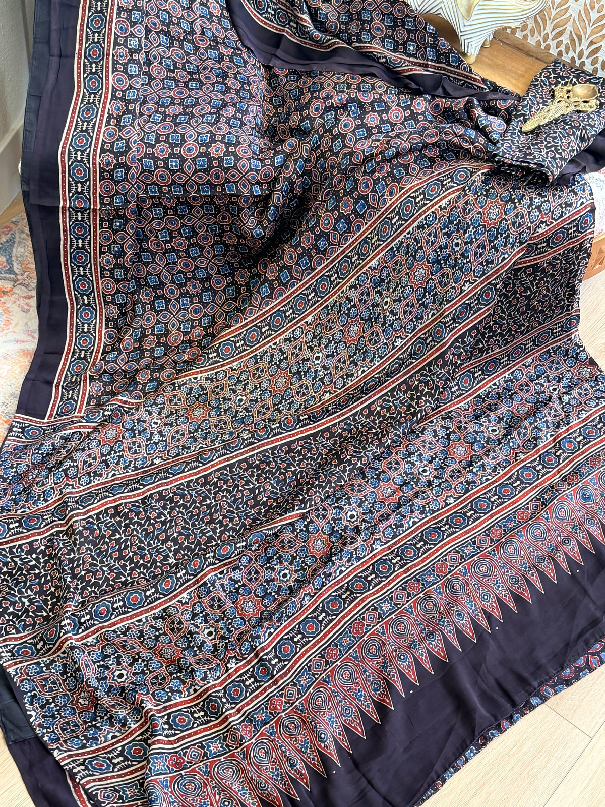 Modal Ajrak Saree