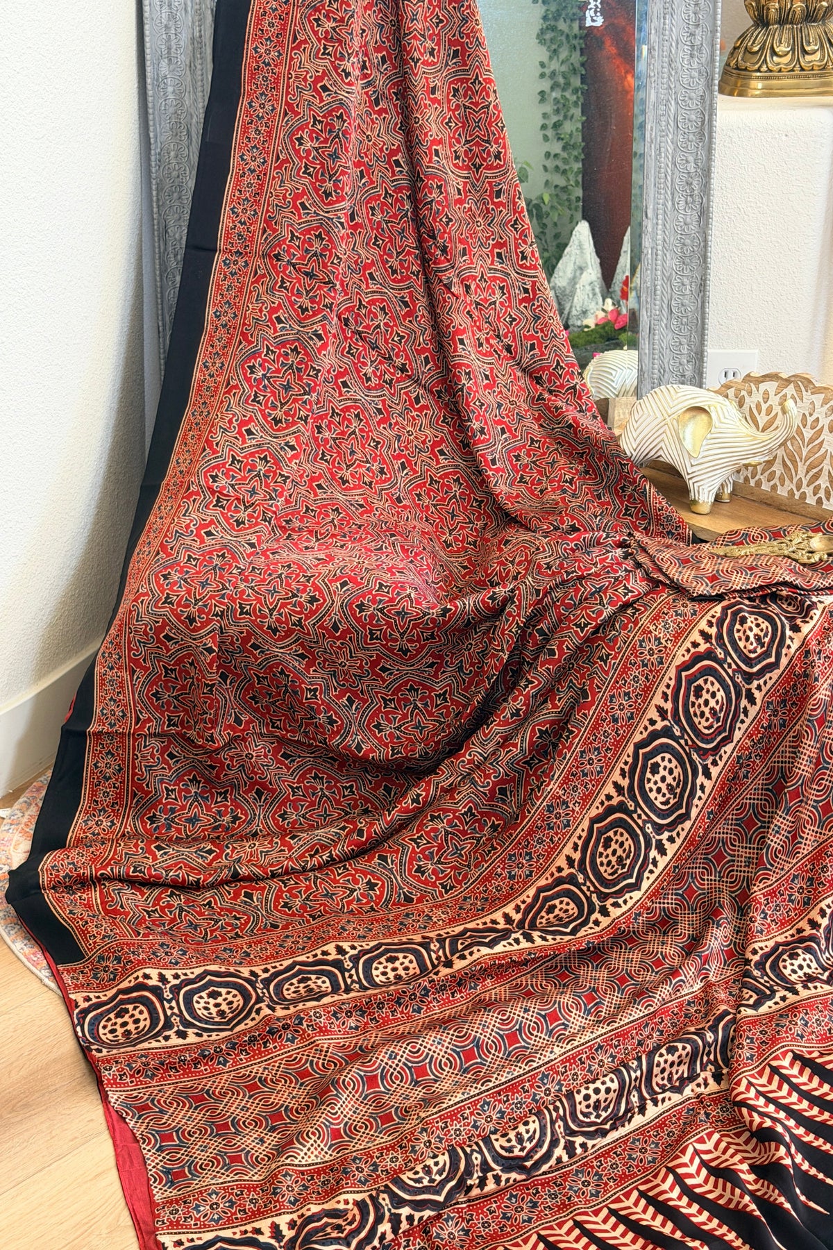 Modal Ajrak Saree