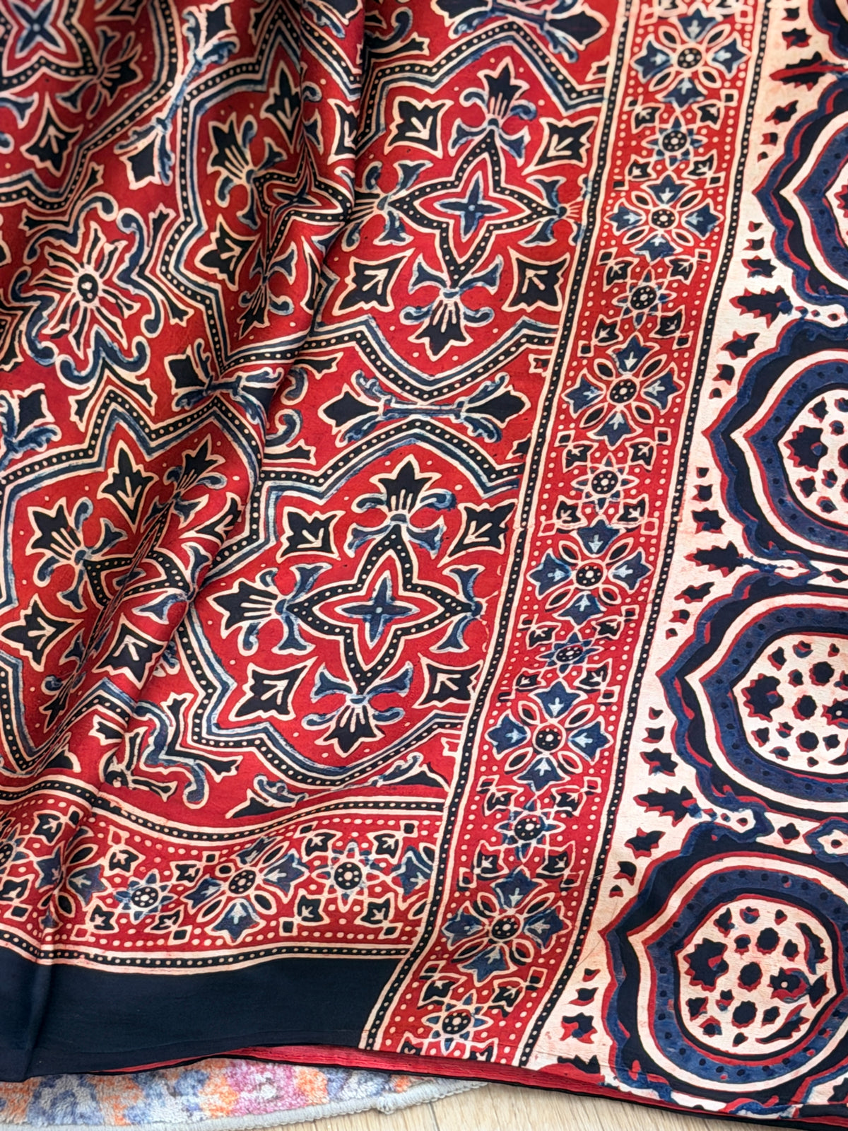 Modal Ajrak Saree
