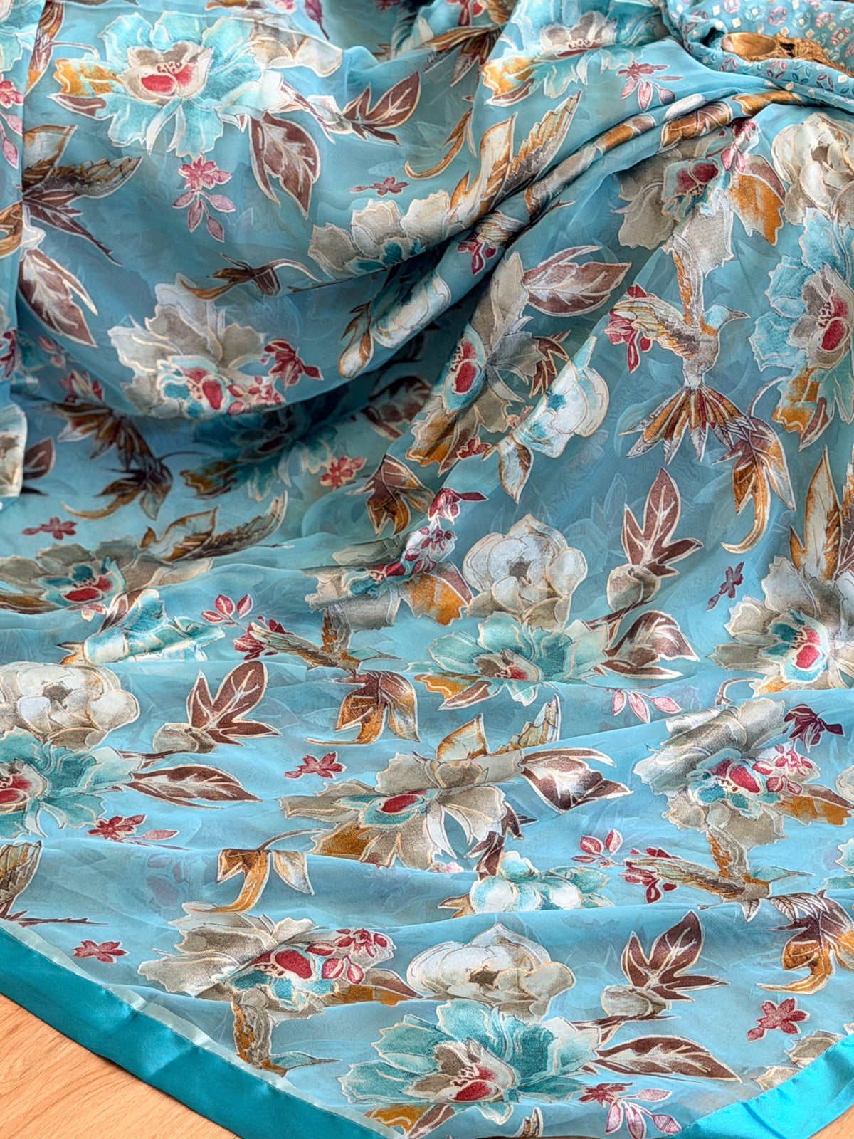 Chiffon Floral Printed Saree