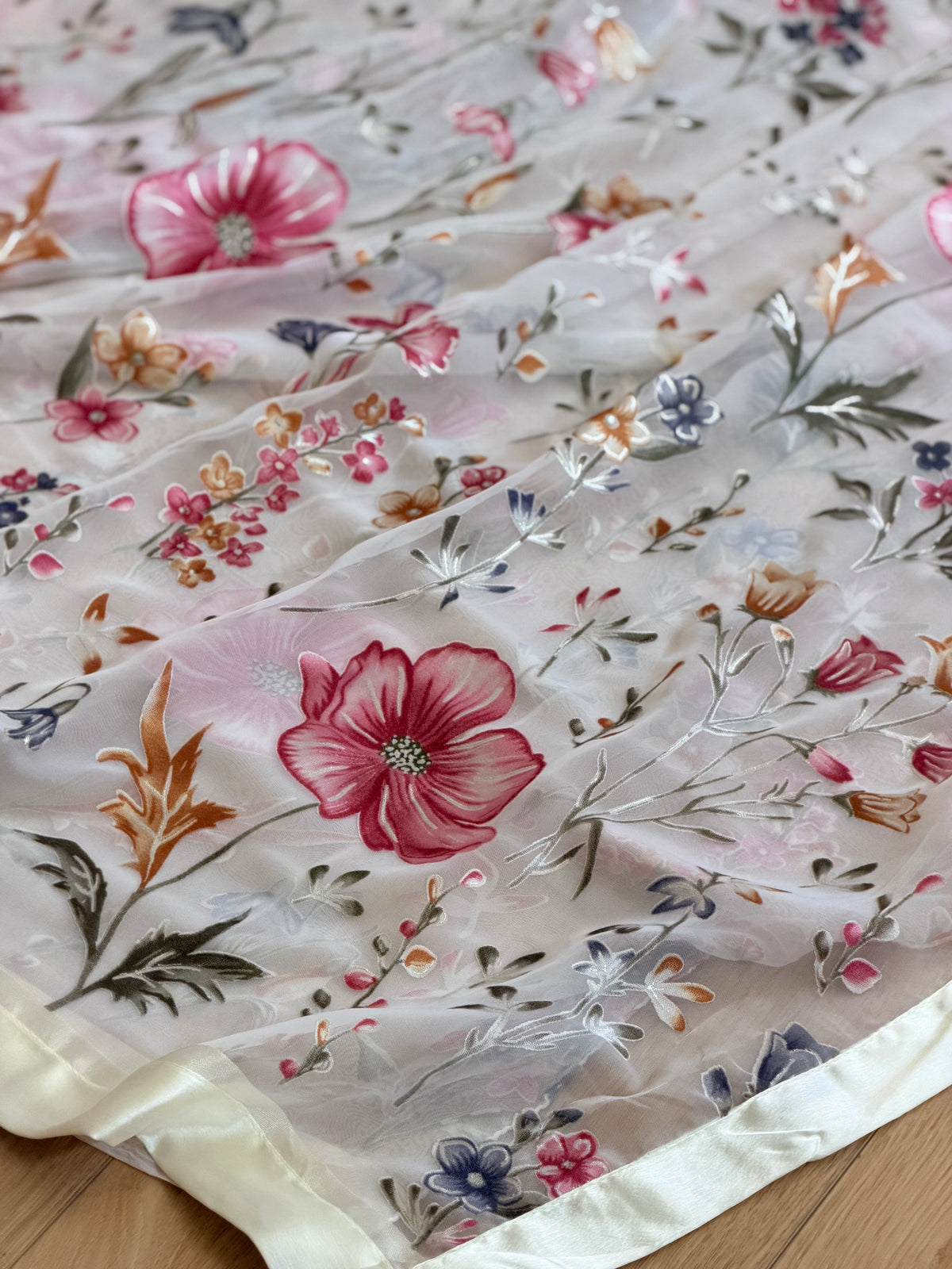Chiffon Floral Printed Saree