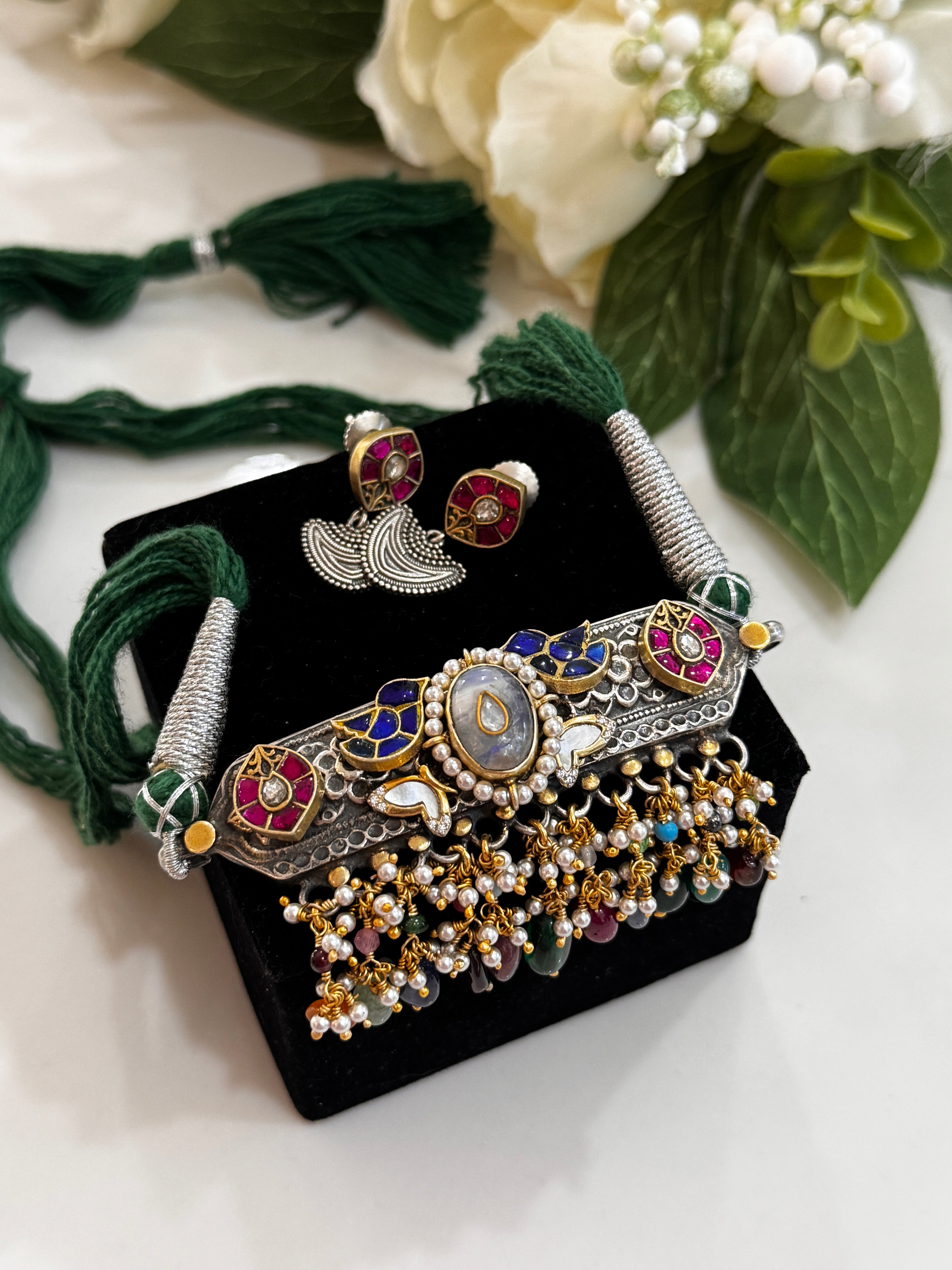 92.5 Silver Dual Tone Fusion Necklace