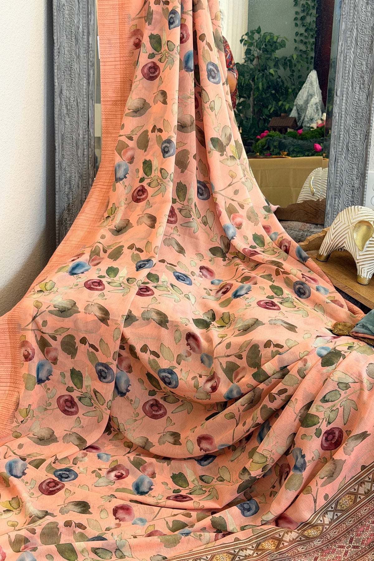 Chiffon Floral Printed Saree