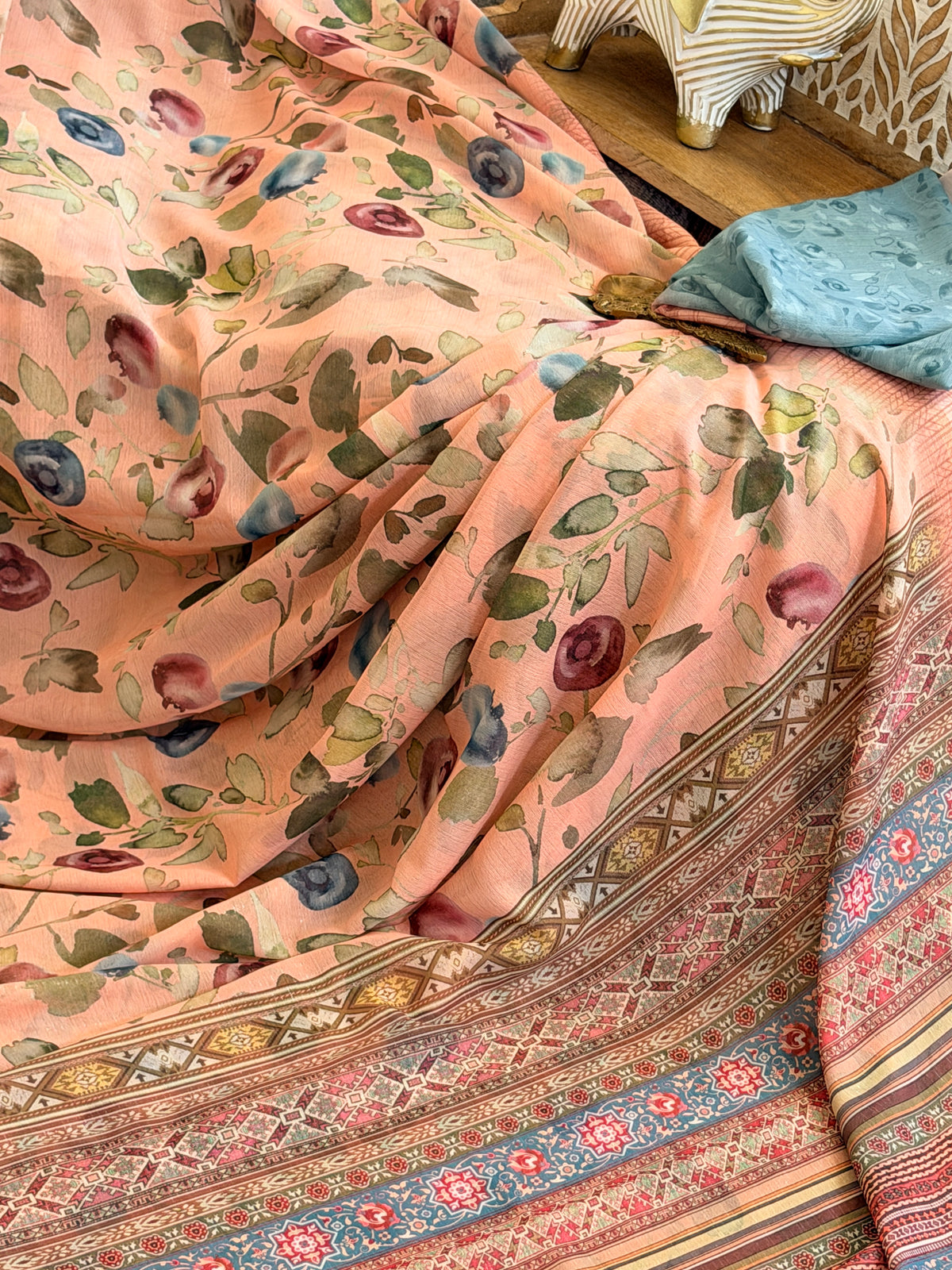 Chiffon Floral Printed Saree