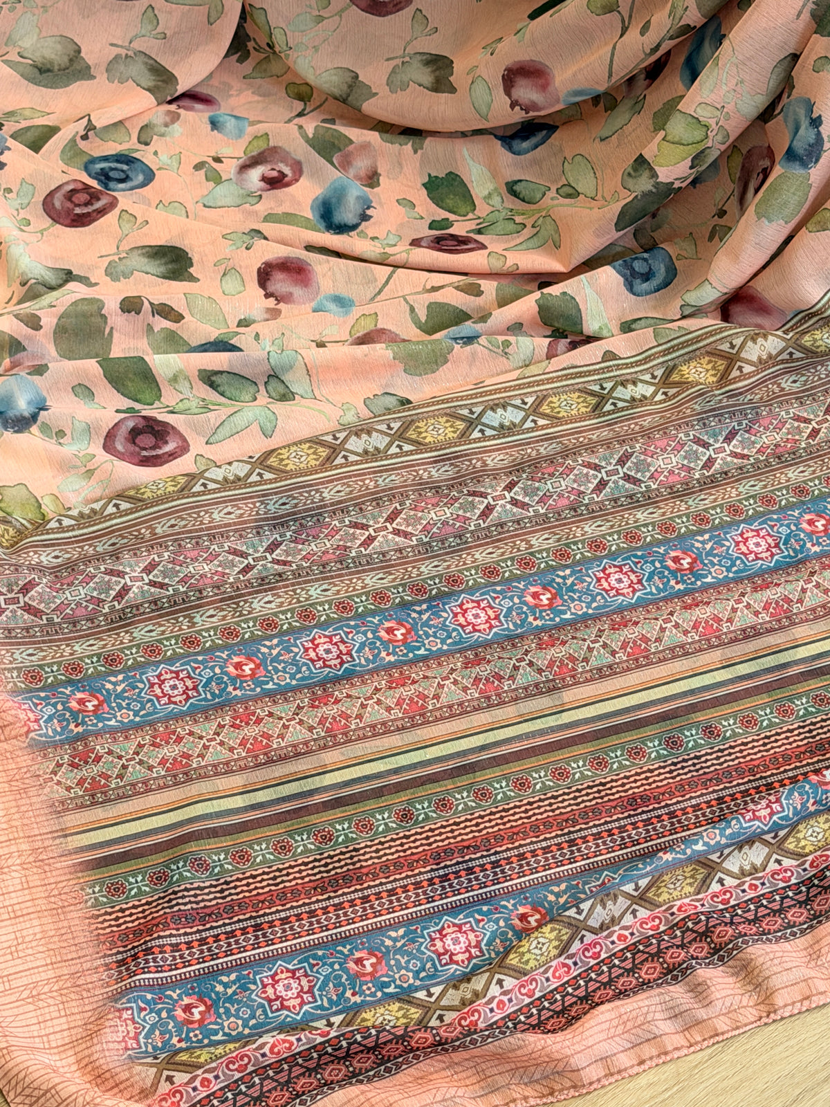 Chiffon Floral Printed Saree