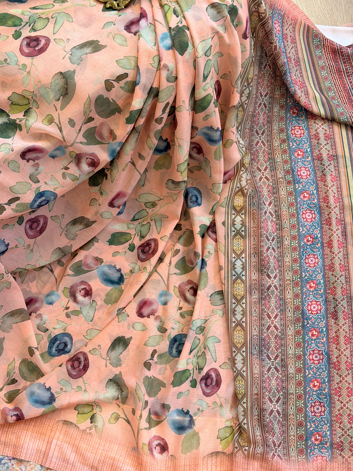 Chiffon Floral Printed Saree