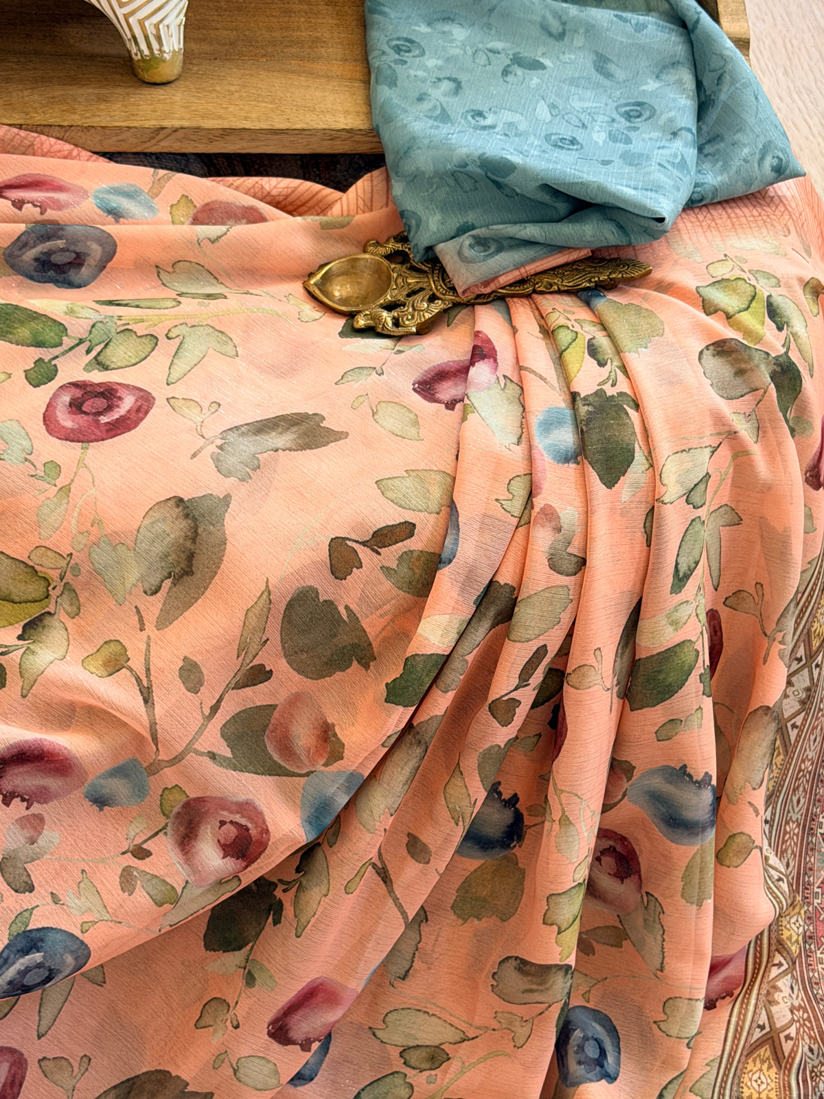 Chiffon Floral Printed Saree