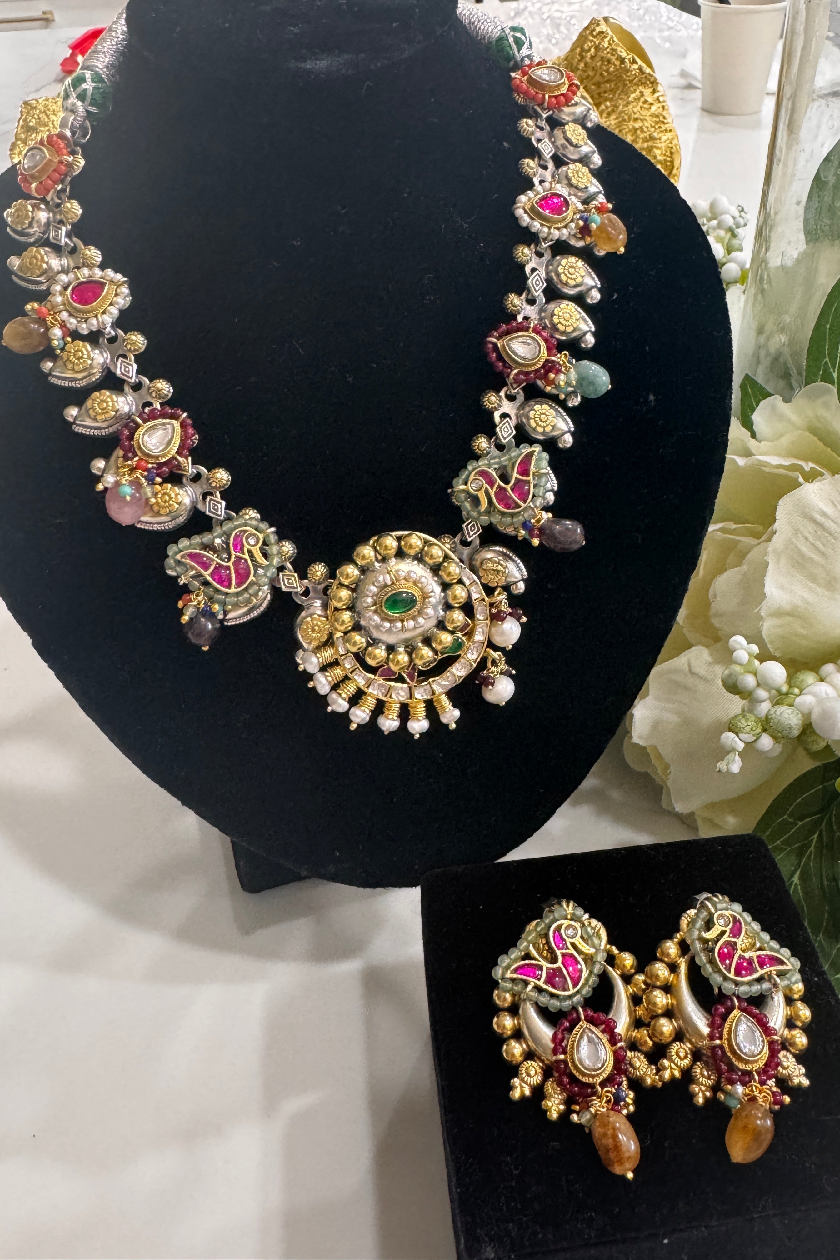 92.5 Silver Dual Tone Fusion Necklace